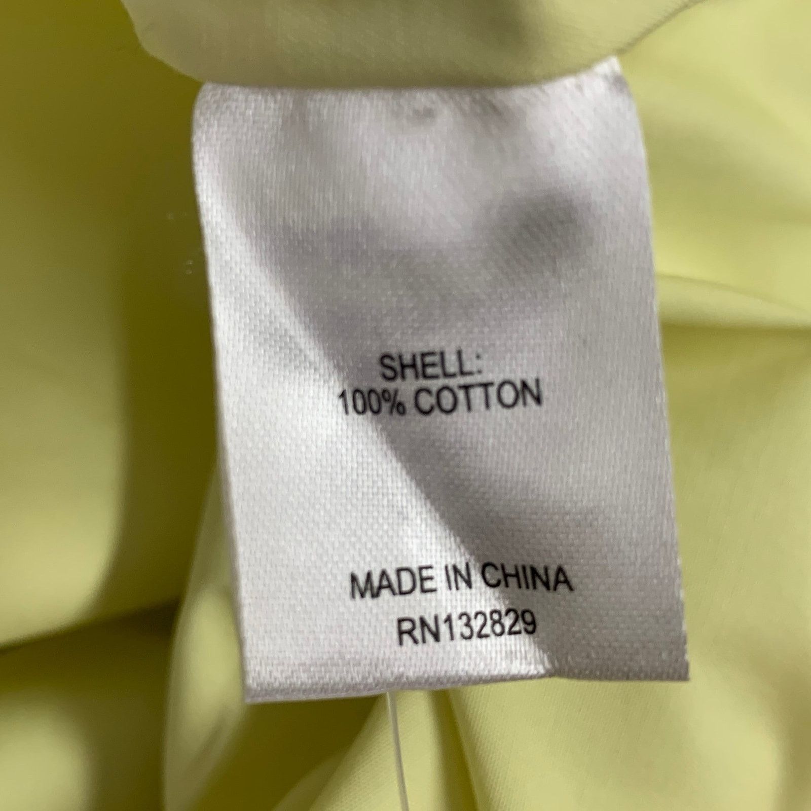 Other S Yellow Cotton Padded Shoulders Button Up Dress Top Size S / US 4 / IT 40 - 5 Thumbnail
