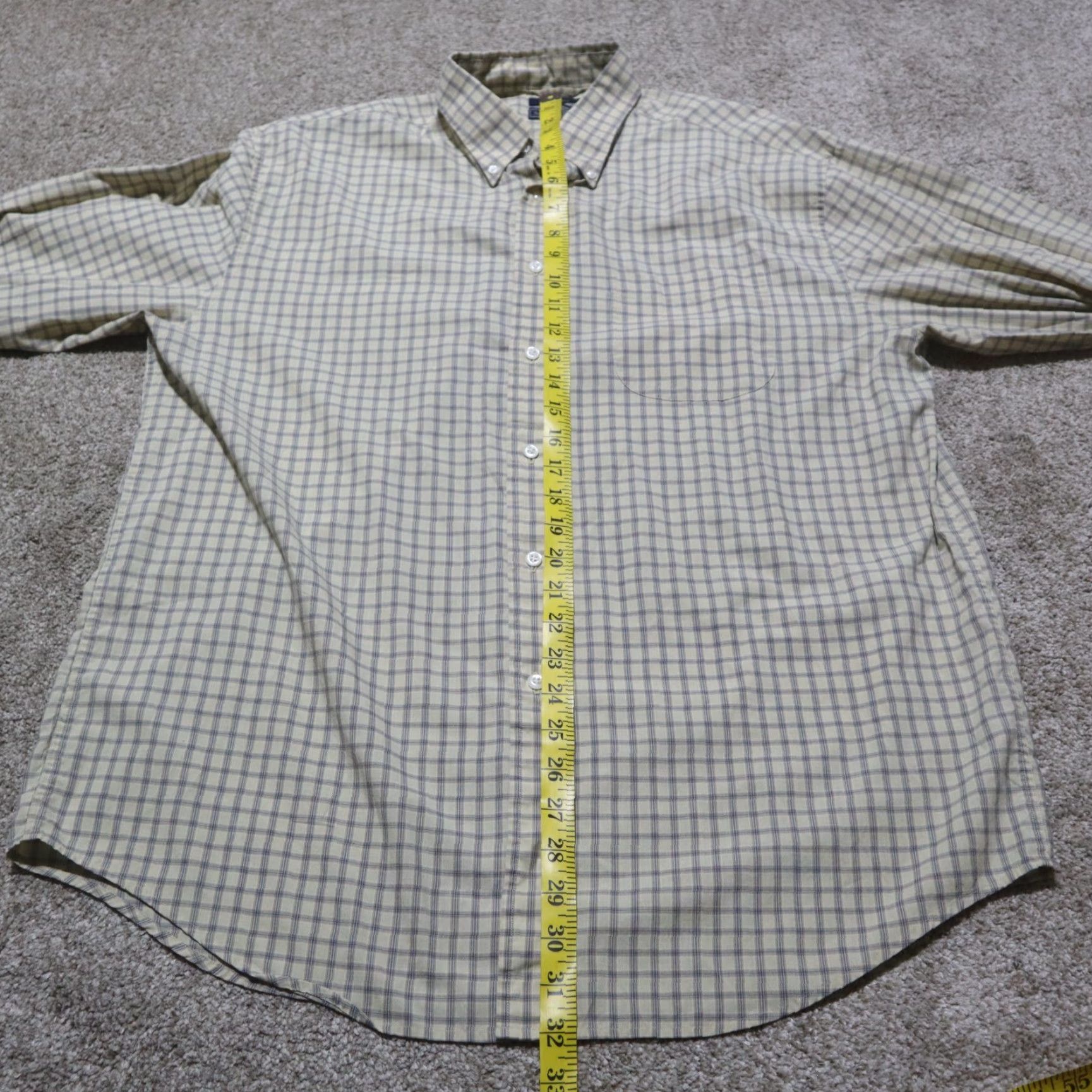 Vintage Saddlebred Shirt Button-Up Long Sleeve Plaid Tan Brown Pocket Men L Size Size US L / EU 52-54 / 3 - 6 Thumbnail