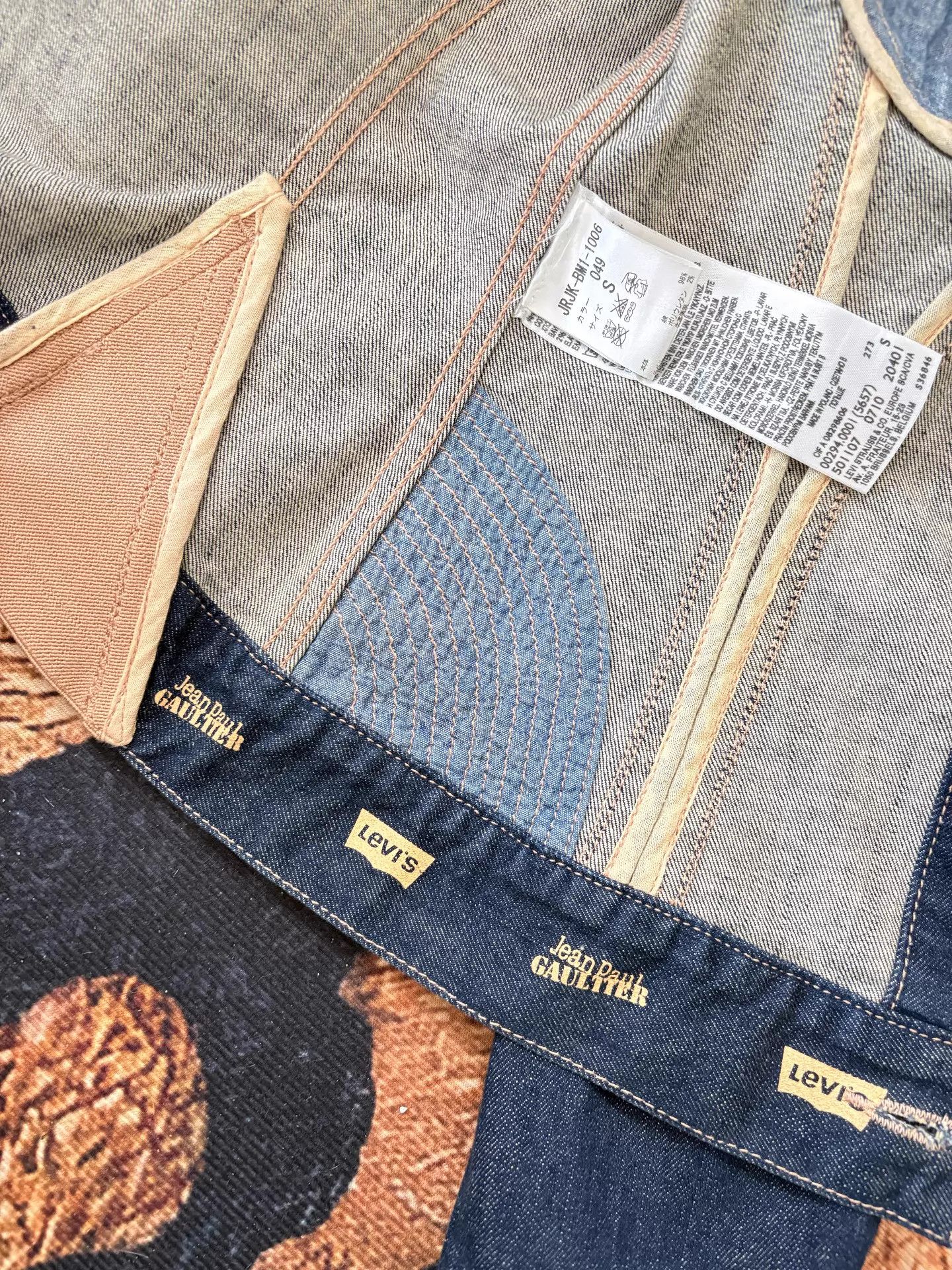 Jean Paul Gaultier JPG × Levi's Corset Denim Waist-Cinched Jacket S Size S / US 4 / IT 40 - 5 Thumbnail