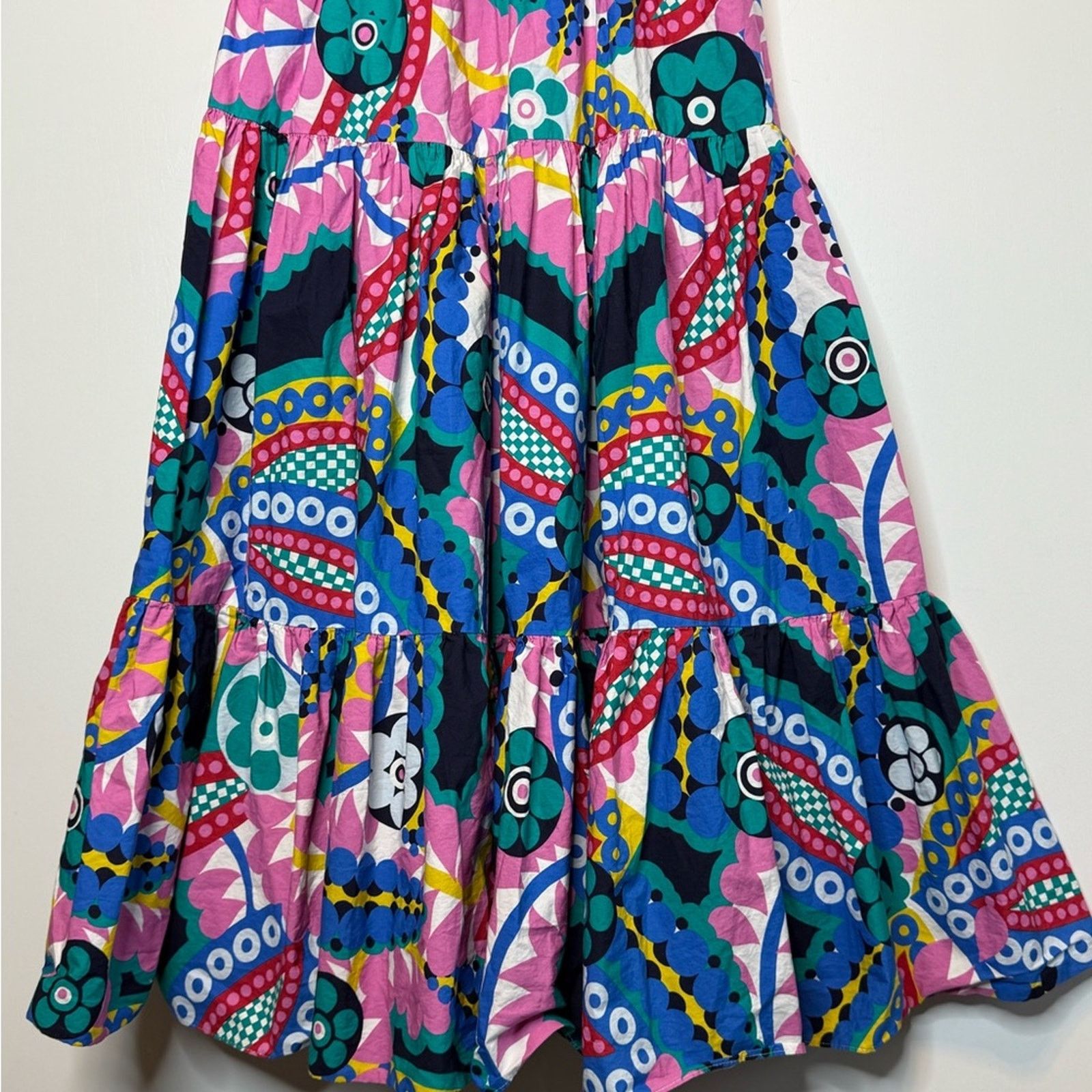 J.Crew J Crew Ratti Kaleidoscope Floral Maxi Apron Dress 4 Size M / US 6-8 / IT 42-44 - 8 Thumbnail