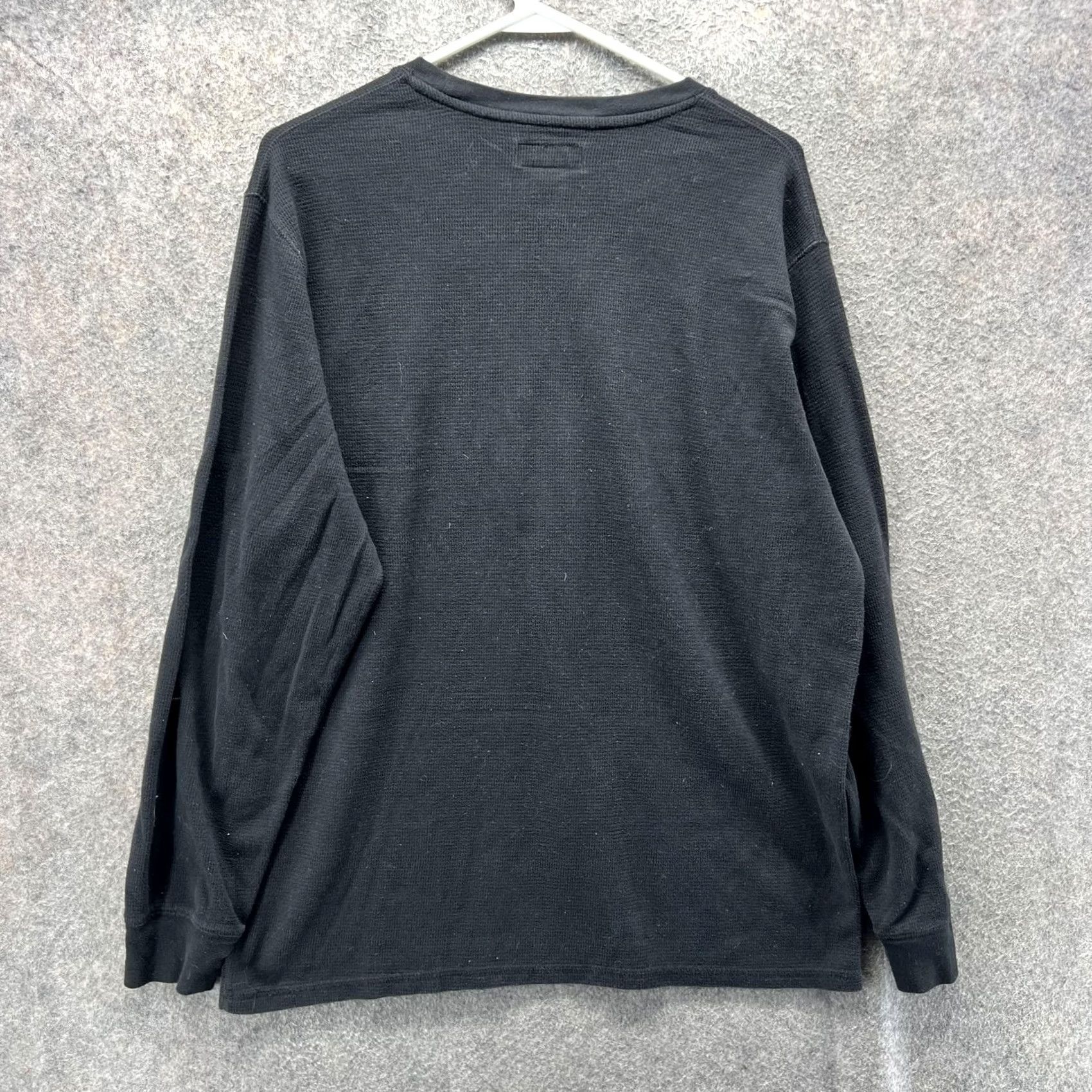 Polo Ralph Lauren Polo Ralph Lauren Shirt Mens XL Black Waffle Knit Thermal Pajama Top Long Sleeve Size US XL / EU 56 / 4 - 2 Thumbnail