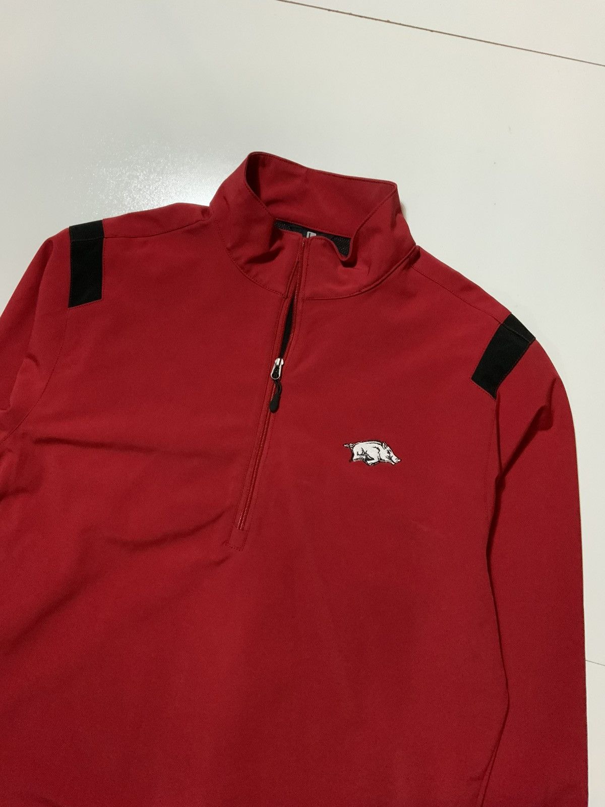 Weatherproof WP Golf Tech Arkansas Razorbacks 1/4 Zip Pullover Jacket Size US L / EU 52-54 / 3 - 3 Thumbnail