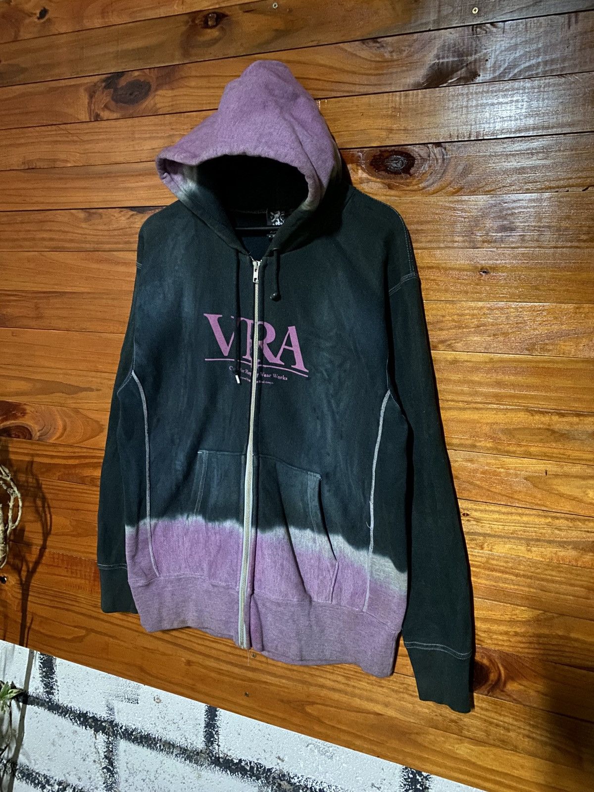 Japanese Brand Virgo Wear Works Japan Gradient Zip Hoodie Streetwear Size US L / EU 52-54 / 3 - 6 Thumbnail
