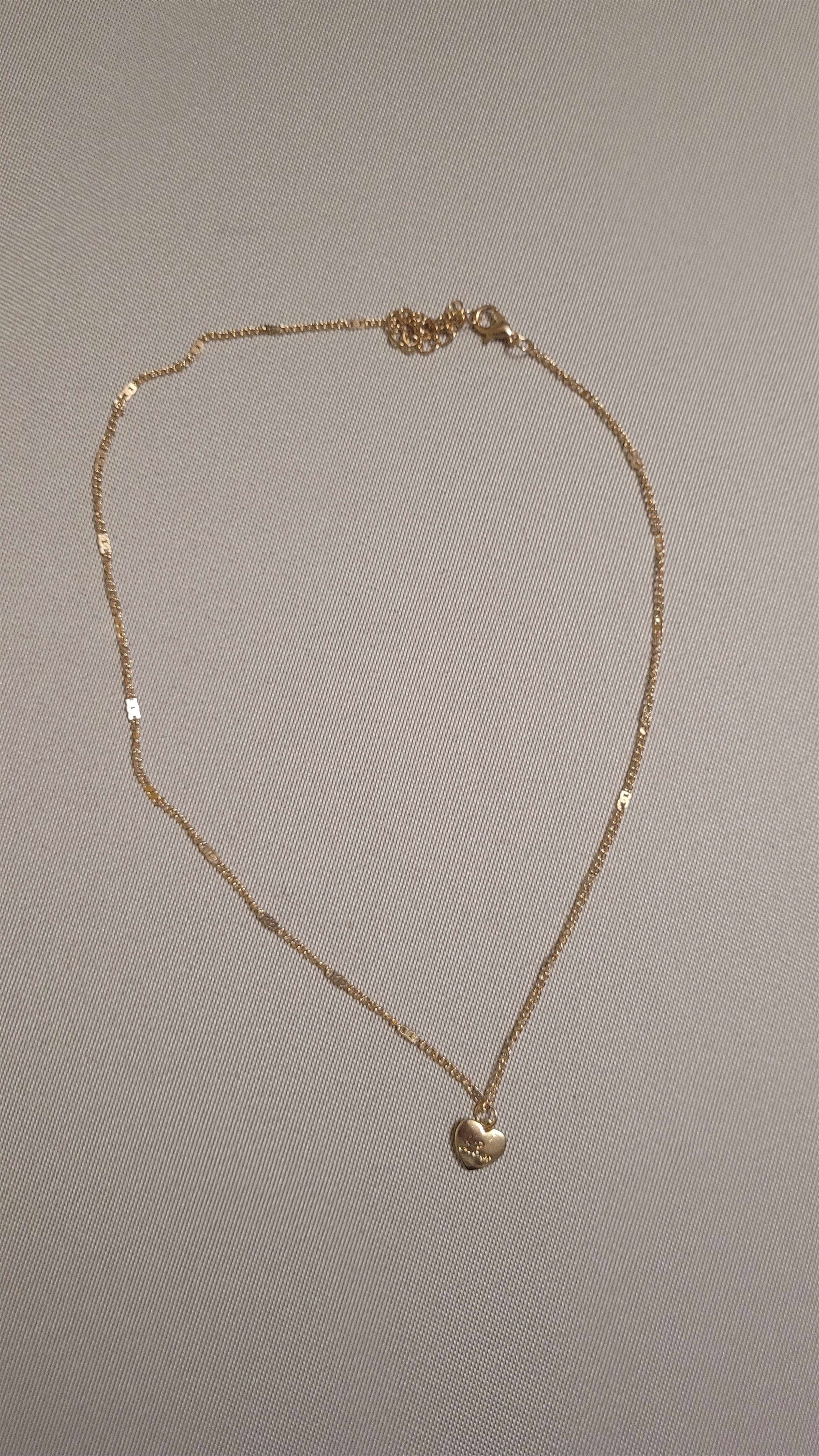Vintage Gold necklace with heart Size ONE SIZE - 4 Thumbnail