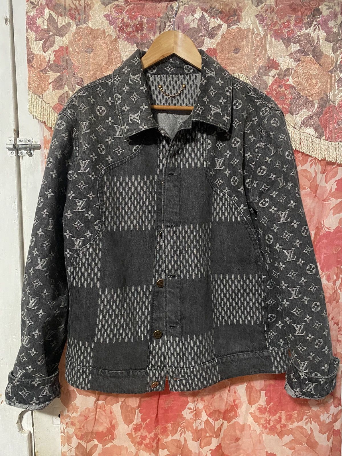 Louis Vuitton × Nigo Louis Vuitton Nigo Damier Denim Jacket Size US M / EU 48-50 / 2 - 1 Thumbnail