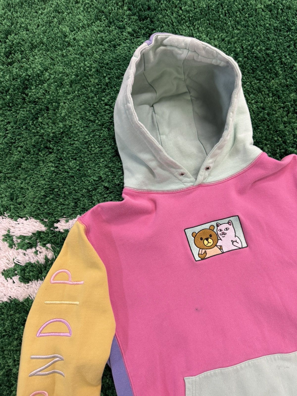 RIPNDIP × Teddy Fresh Rip N Dip x Teddy Fresh Color Block Hoodie Sz. Large patch Size US L / EU 52-54 / 3 - 3 Thumbnail