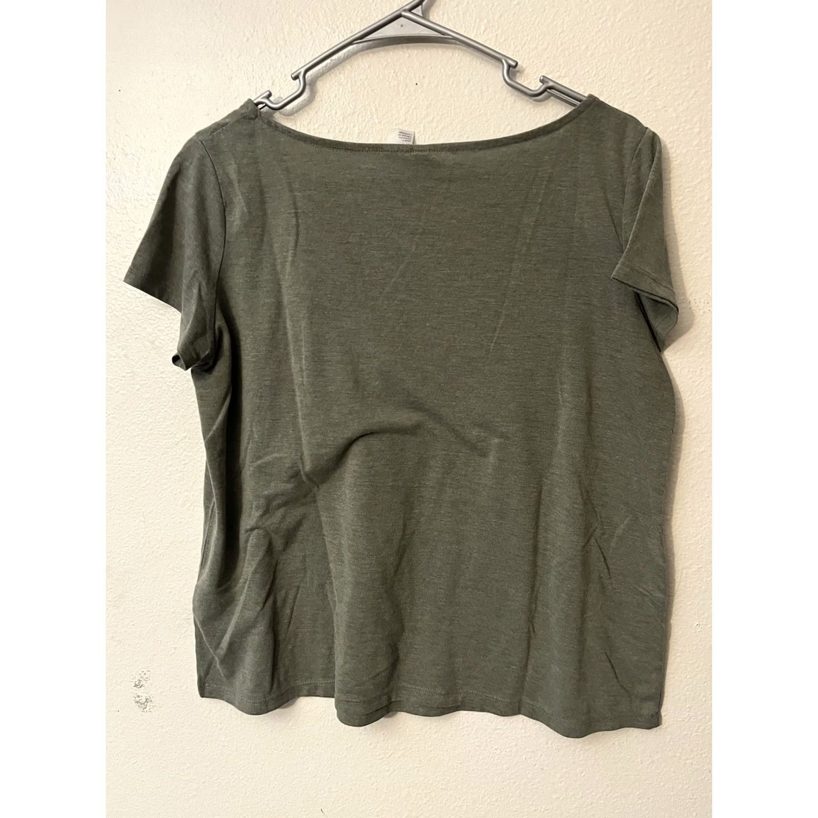 H&M H&M Divided basic T-shirt Green Solid women’s Medium Size M / US 6-8 / IT 42-44 - 3 Thumbnail