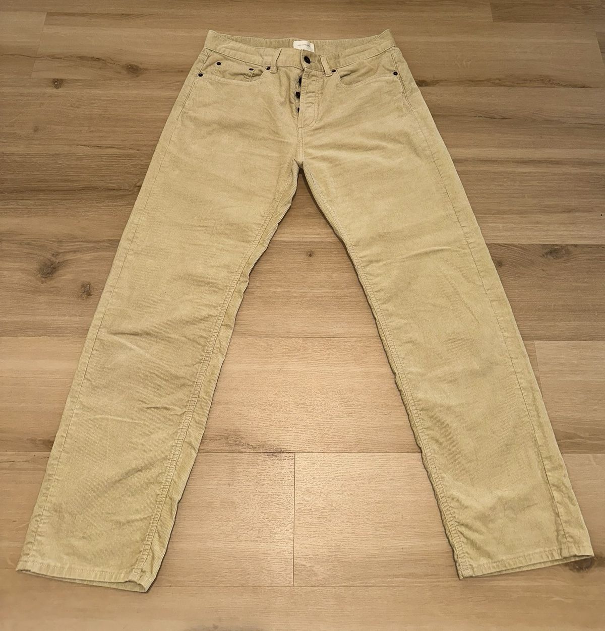 image of Aime Leon Dore Ald 5 Pocket Micro Cord Cream Fw22 in Khaki, Men's (Size 32)