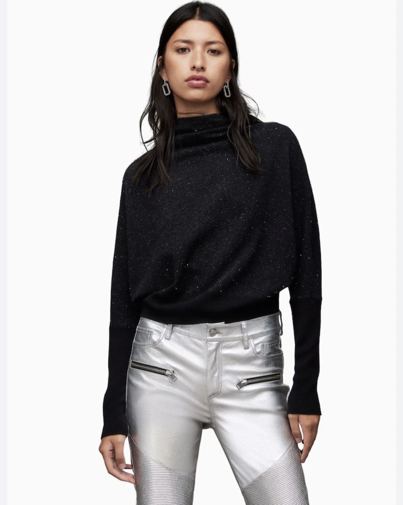 Allsaints Allsaints avant Garde wool blend sweater pullover Size L / US 10 / IT 46 - 2 Thumbnail