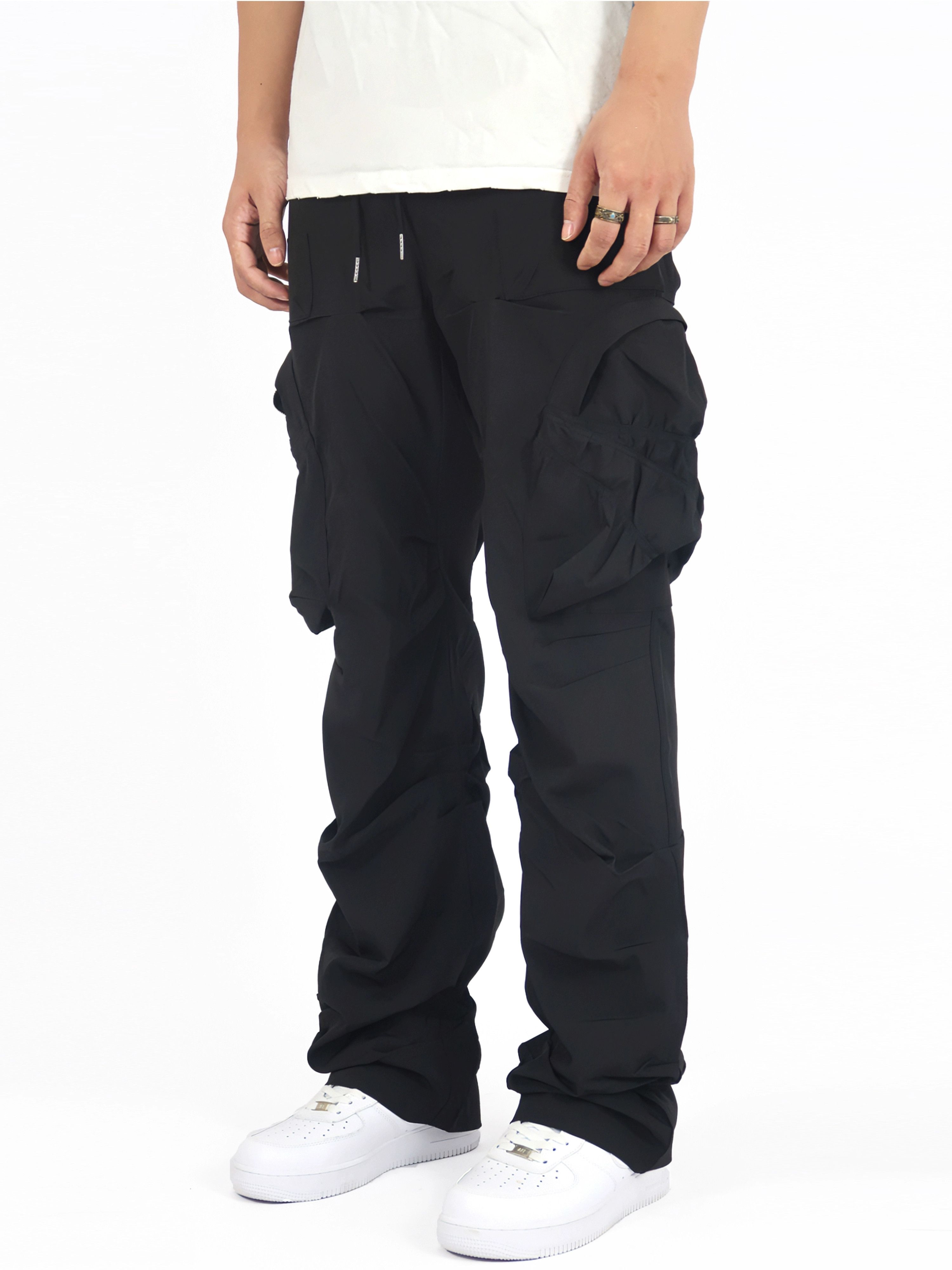 urban outdoor pleated hiphop cargo pants