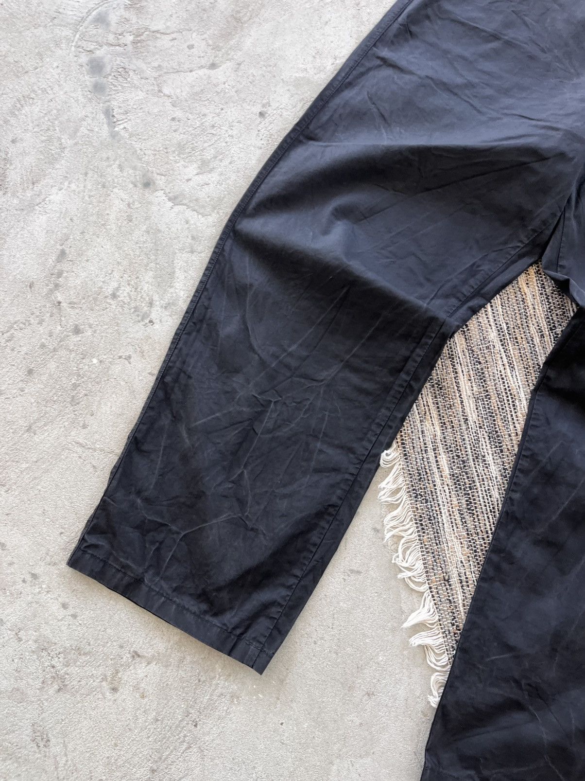 Armani Vintage Armani Black Jeans 36 Wide Fit Waxed Style Luxury Size US 36 / EU 52 - 3 Thumbnail