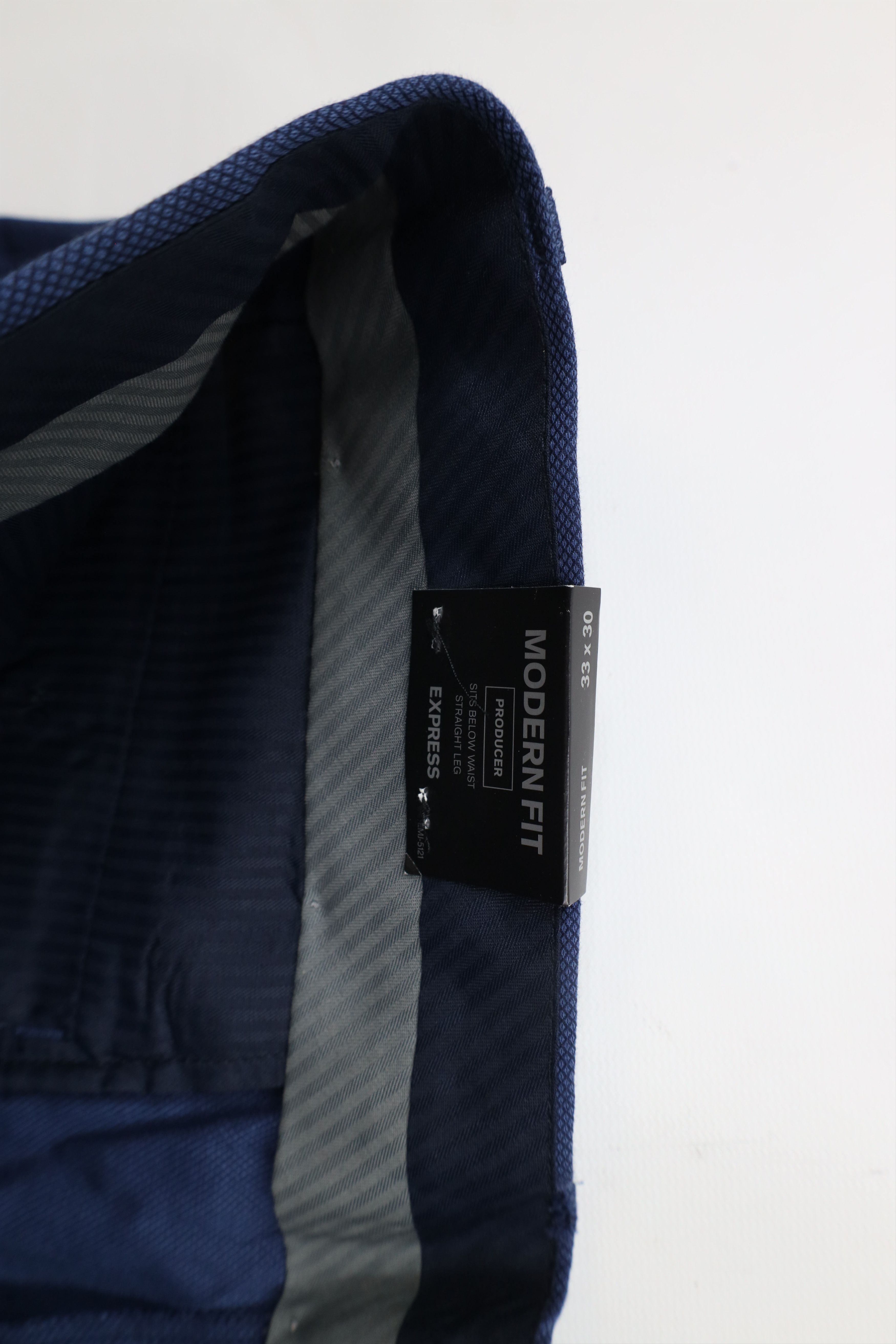 Express × Vintage New Express Producer Straight Leg Chino Pants Trousers Blue Size US 33 - 7 Thumbnail