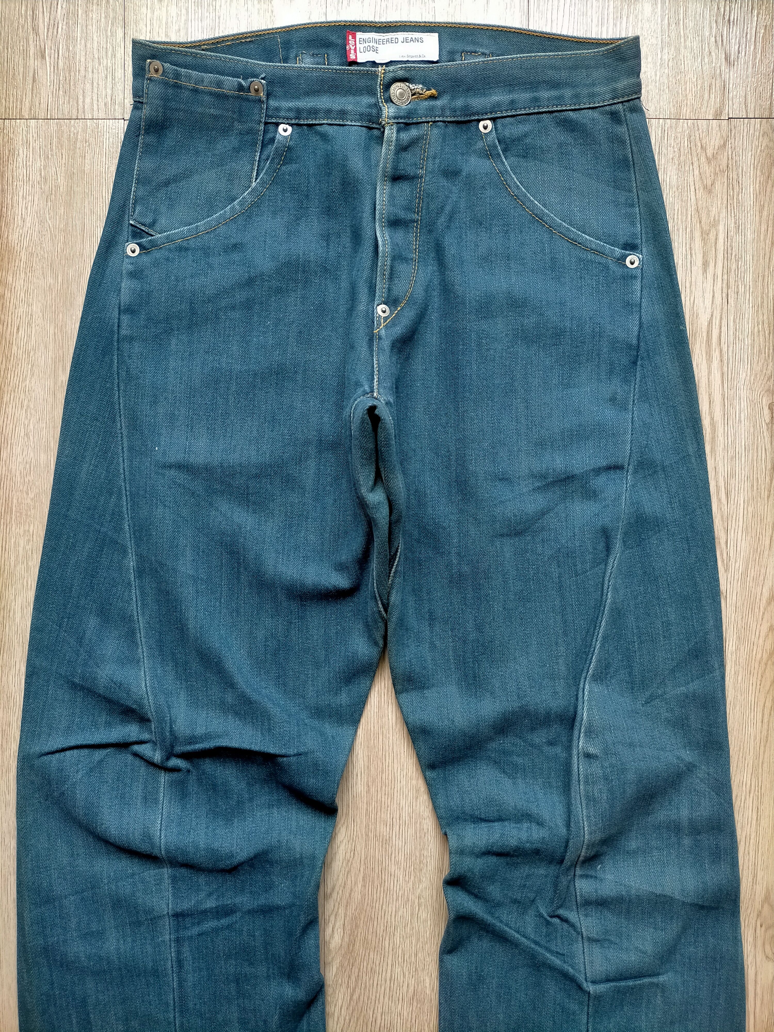 Levi's Vintage 90s Levis Engineering Loose Single Pocket Jeans Size US 29 - 10 Thumbnail