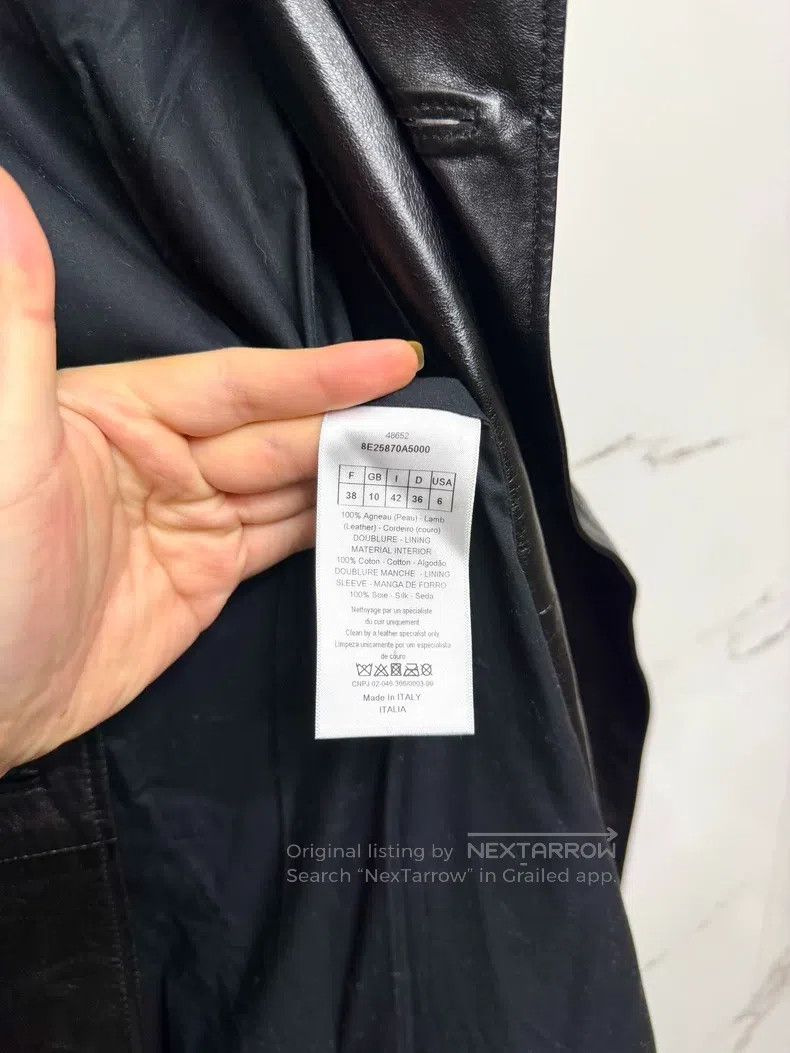 Dior Dior Black small bee sheepskin trench coat Size XS / US 0-2 / IT 36-38 - 6 Thumbnail