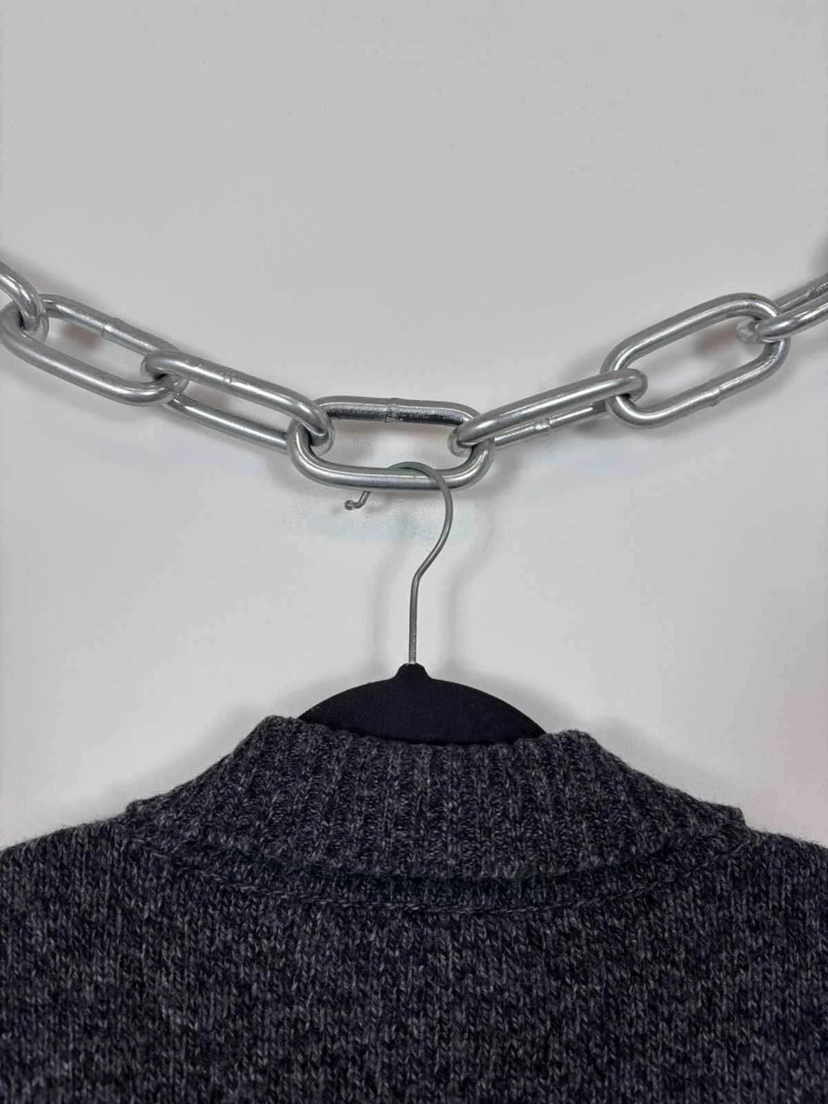 Moschino Vintage 1990s Moschino Women’s Grey Wool Full Zip Sweater Size M / US 6-8 / IT 42-44 - 16 Thumbnail