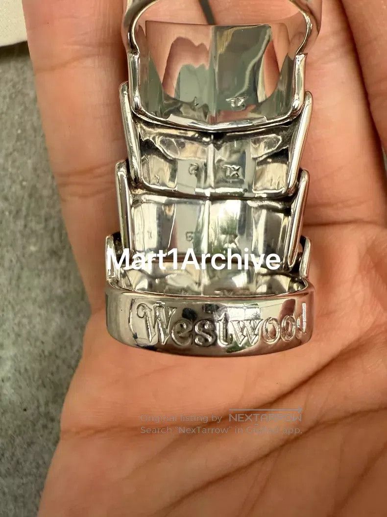 Vivienne Westwood Vivienne Westwood Black armor ceramic ring Size ONE SIZE - 3 Thumbnail