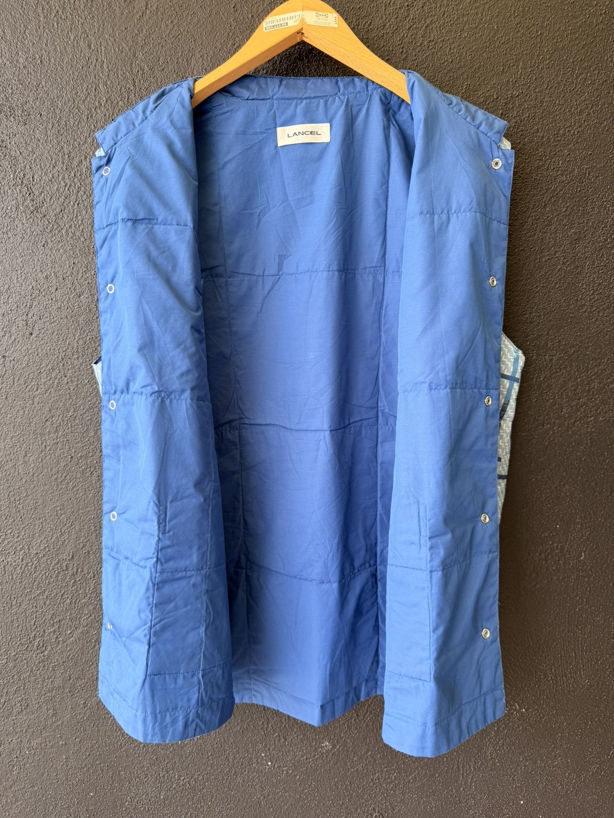 Lancel Rare LANCEL Vintage Down-Filled Logo Plaid Quilted Vest Size US L / EU 52-54 / 3 - 8 Thumbnail
