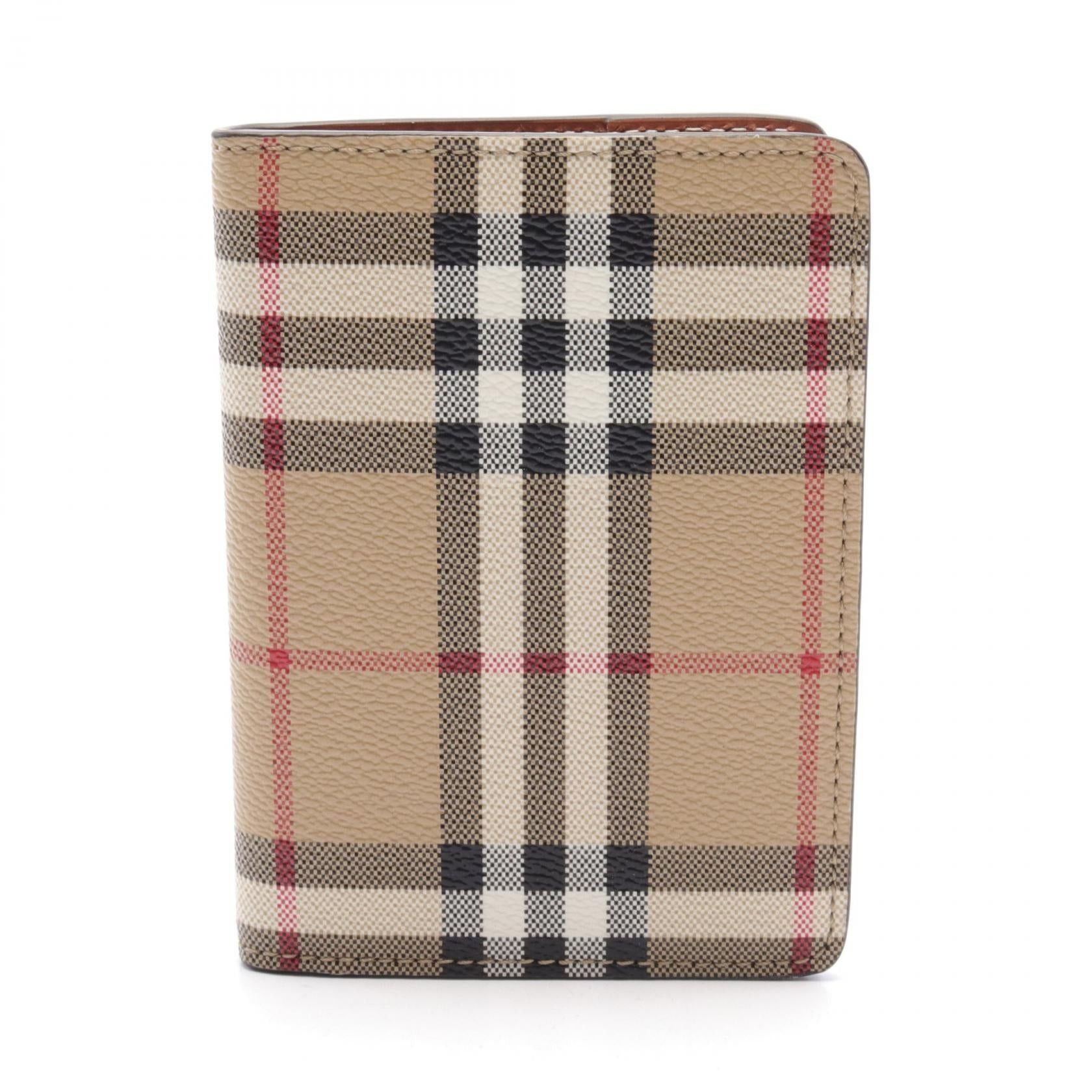 Burberry Burberry Archive Check Card Case Coated Canvas Beige Black Multicolor Size ONE SIZE - 1 Thumbnail