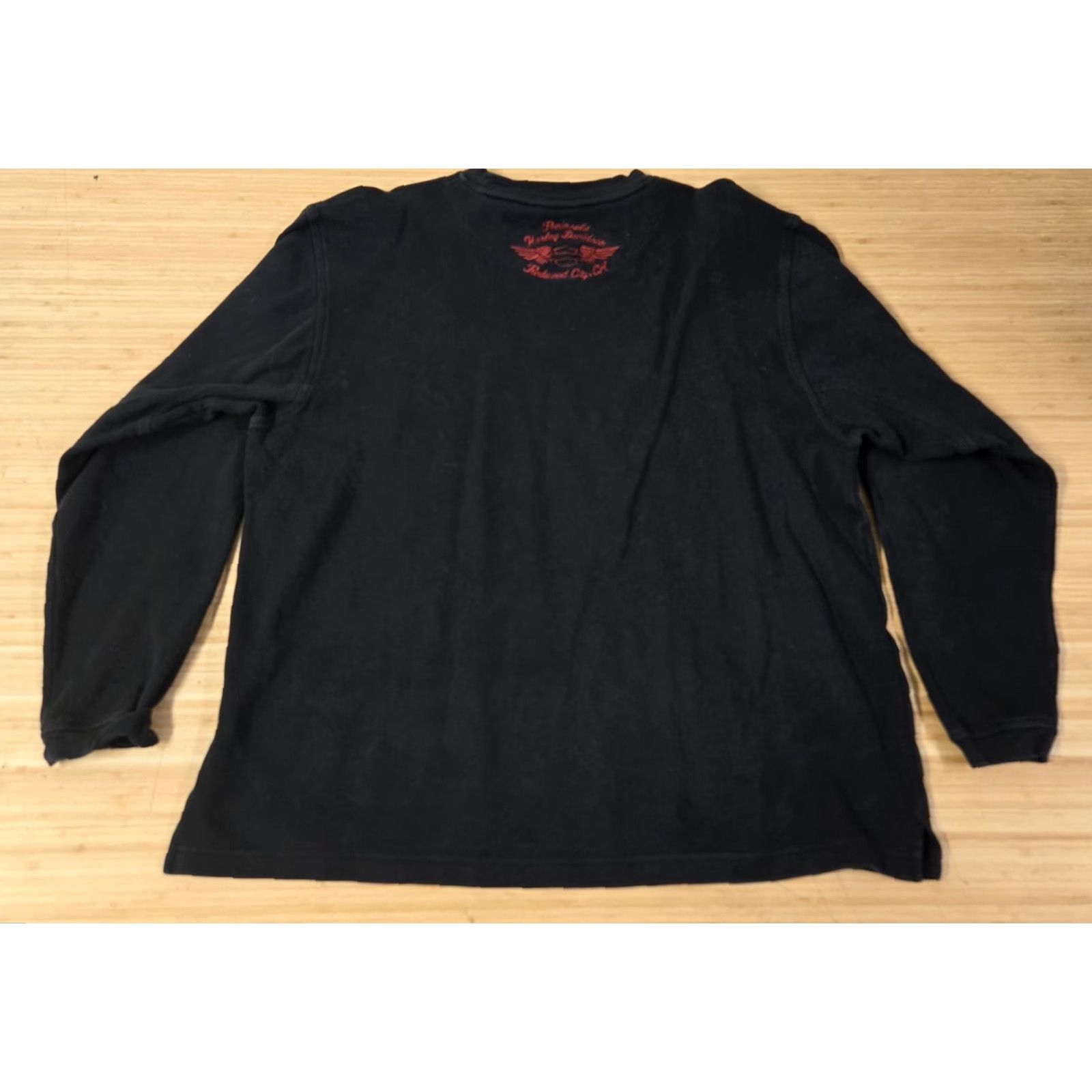 Harley Davidson Harley-Davidson Shirt Mens XL Black Long Sleeve Thermal Peninsula Redwood City Size US XL / EU 56 / 4 - 6 Thumbnail