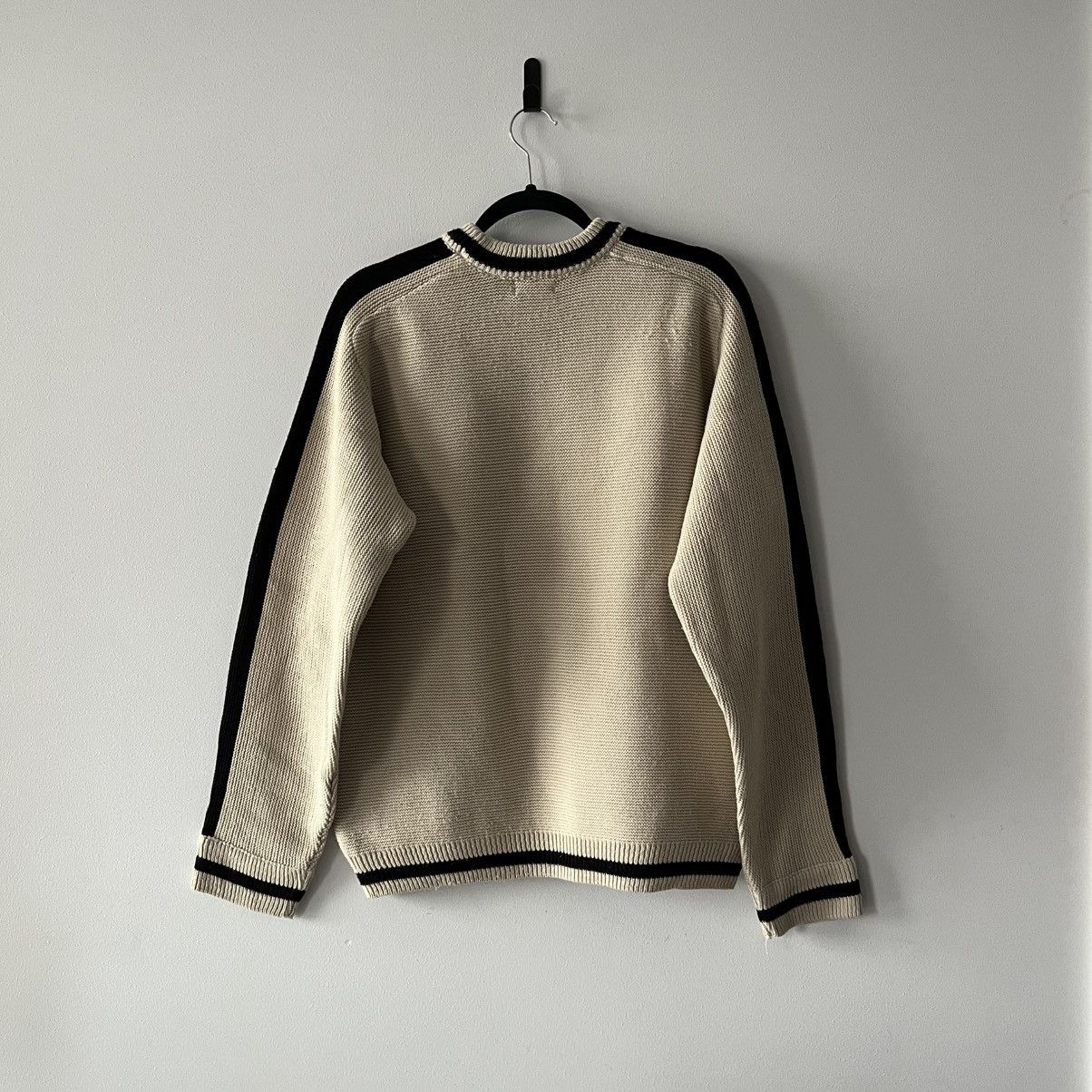 Vintage Sweter Vintage Beige Knit Sweater Y2K Streetwear Sweatshirt Size US M / EU 48-50 / 2 - 4 Thumbnail