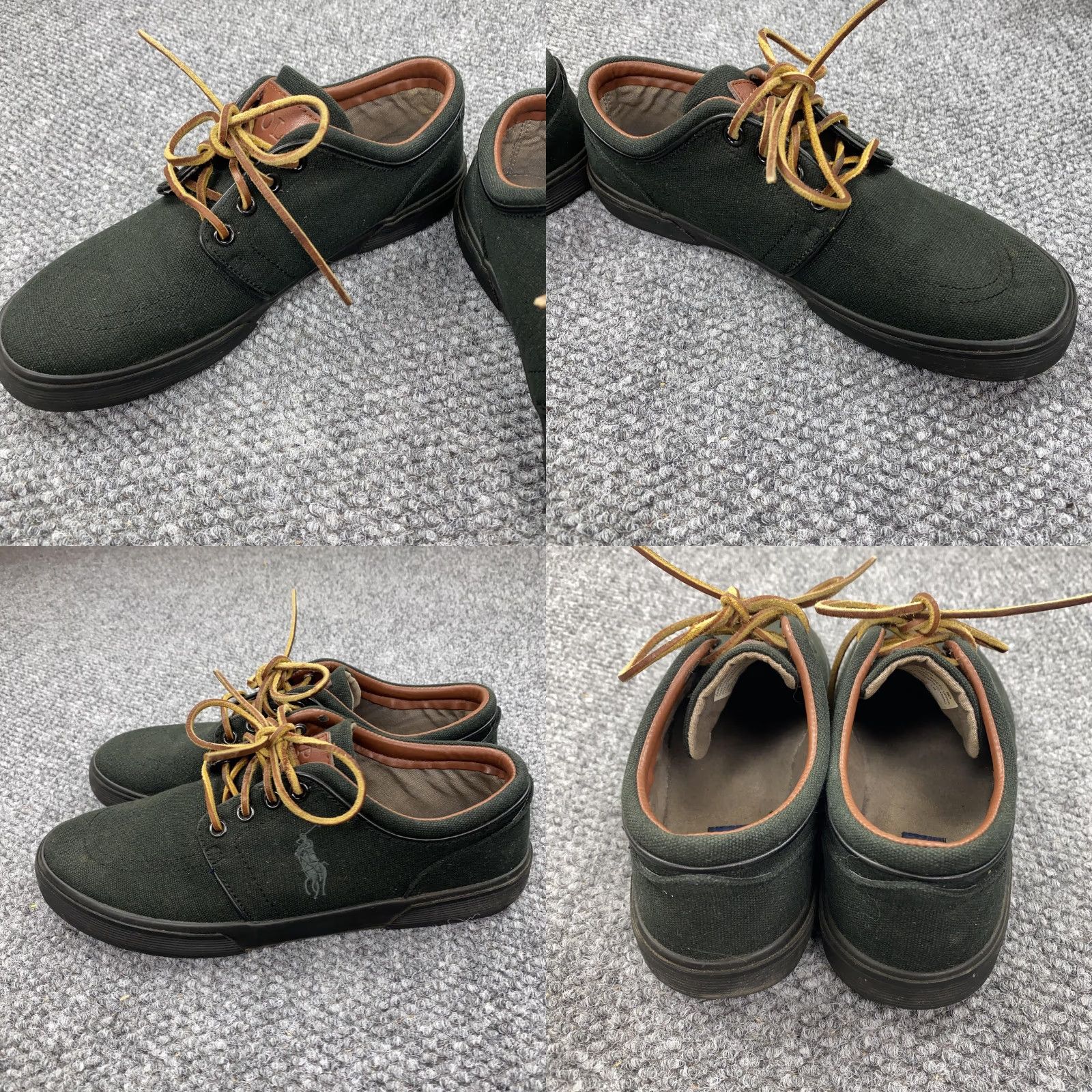 Polo Ralph Lauren Polo Ralph Lauren Faxon Low Shoes Mens 8D Black Canvas Leather Trim Lace Up Polo Ralph Lauren Faxon Low Black Lace Up Mens 8D Shoes Size US M / EU 48-50 / 2 - 8 Thumbnail