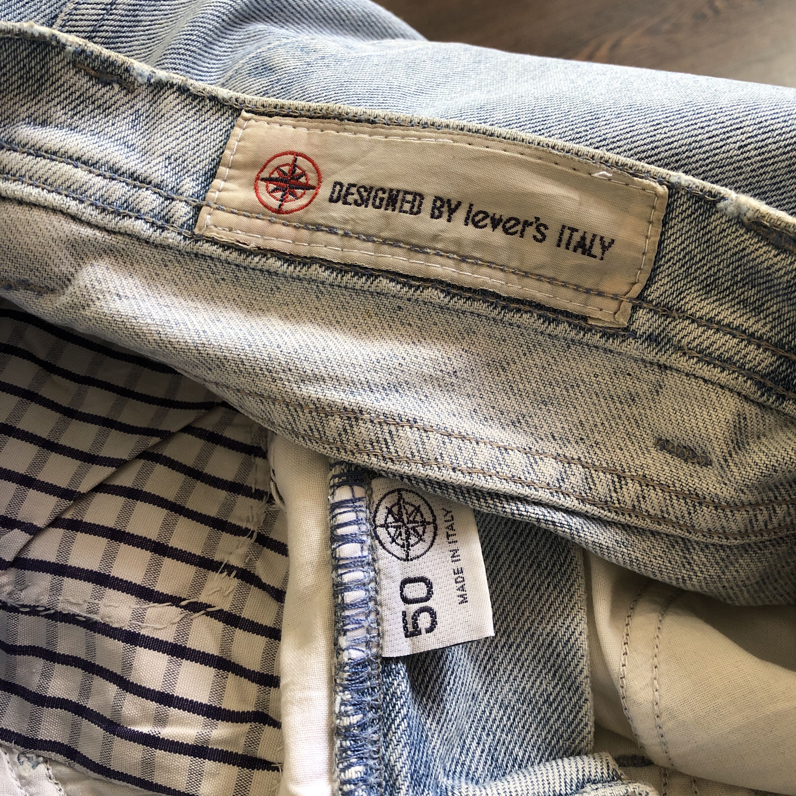 Japanese Brand Vintage Lever's Italy Jeans Light Wash Faded Denim Pants Size US 32 / EU 48 - 8 Thumbnail