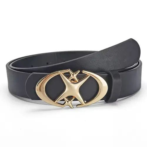 Other Golf Triple Star Buckle PU Leather Belt Size 30 - 1 Thumbnail