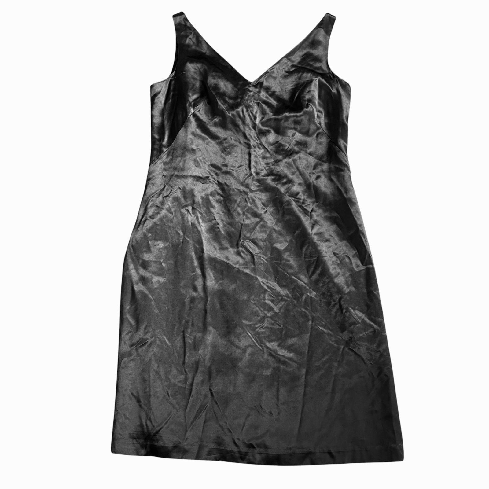 Gap Gap Satin Mini Dress NWT Womens 6 Black Sleeveless V-Neck Size M / US 6-8 / IT 42-44 - 1 Thumbnail