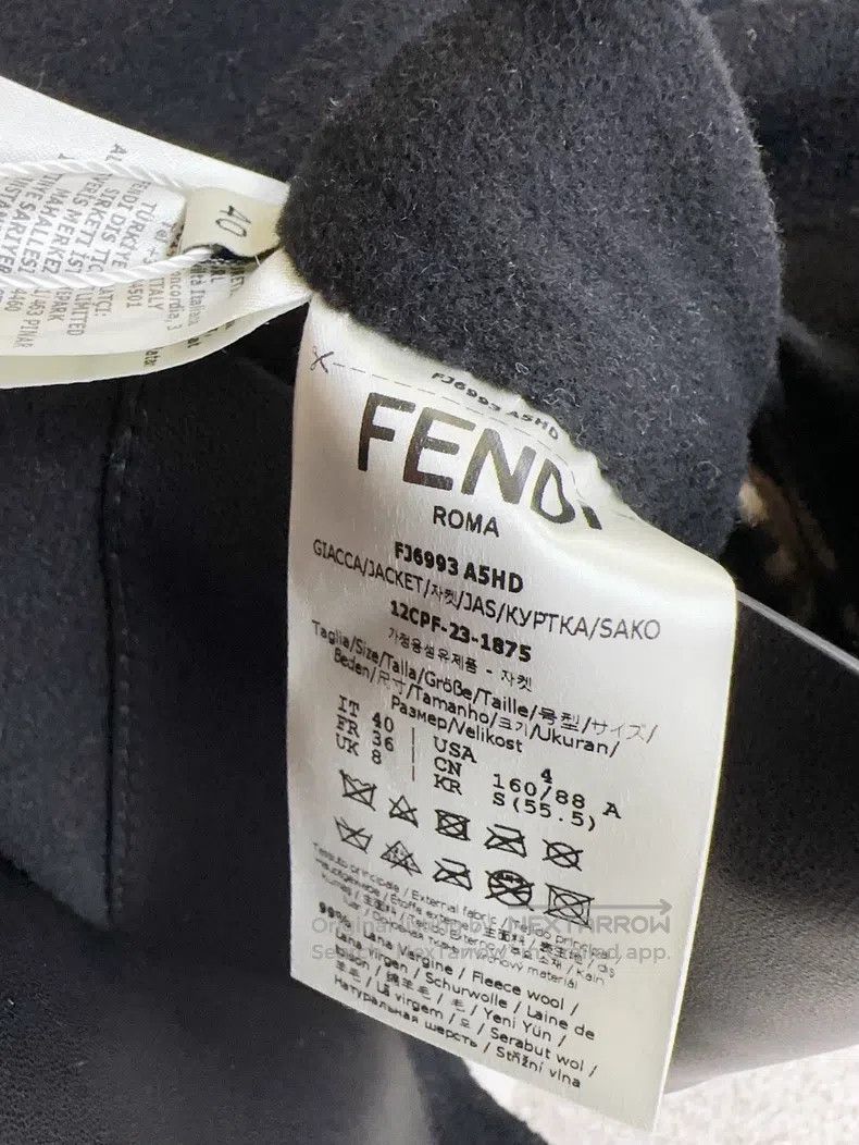 Fendi Fendi Double-sided wear full monogram cashmere coat Size XS / US 0-2 / IT 36-38 - 7 Thumbnail