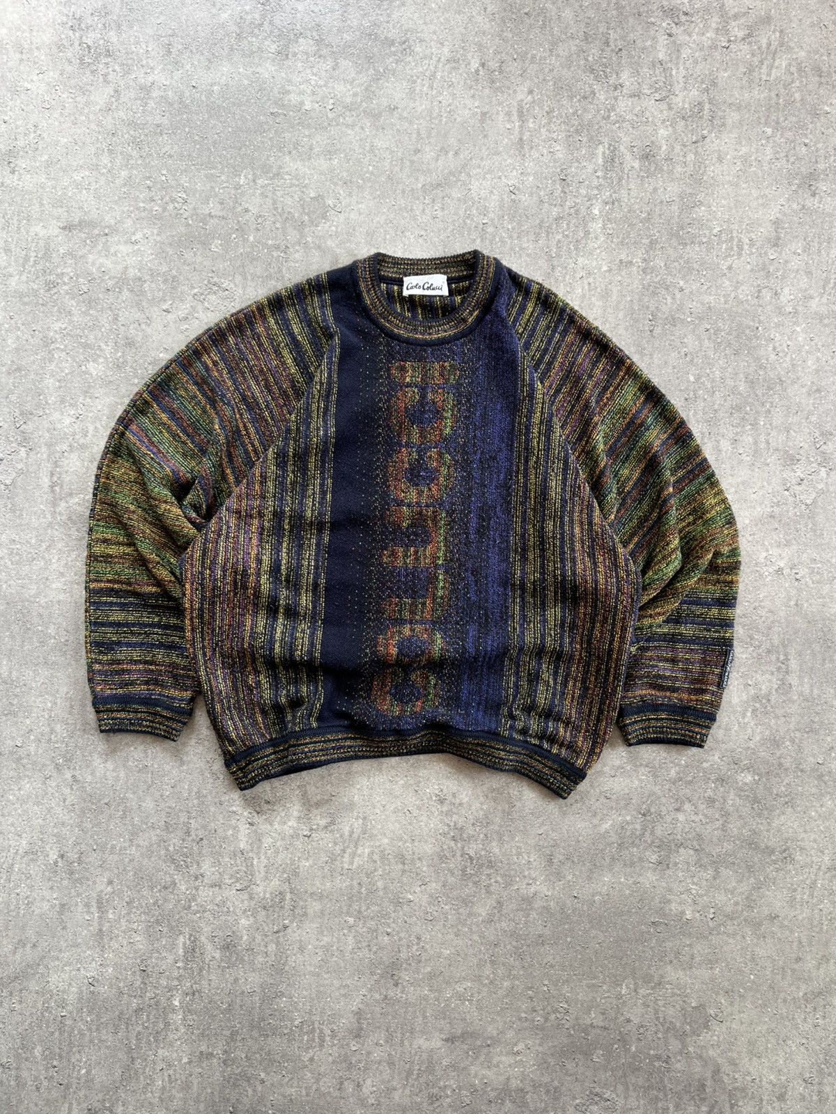 Carlo Colucci Carlo Colucci Coogi Style Sweater 90s Biggie Knit Vintage Size US XL / EU 56 / 4 - 7 Thumbnail