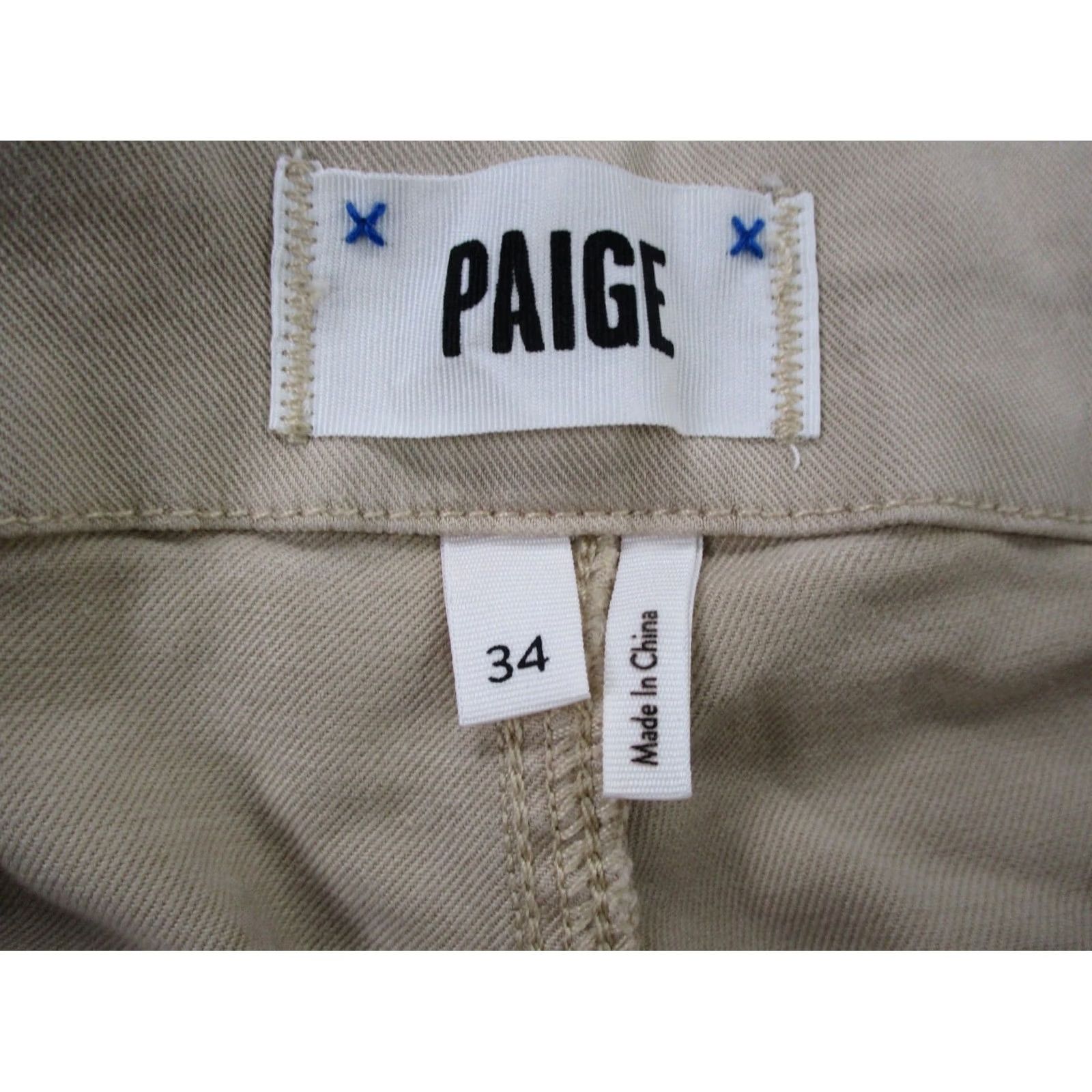Paige Paige Mens Pants 34 Beige Drew Utility Casual Hiking Workwear Climbing Logo NEW Size US 34 / EU 50 - 7 Thumbnail