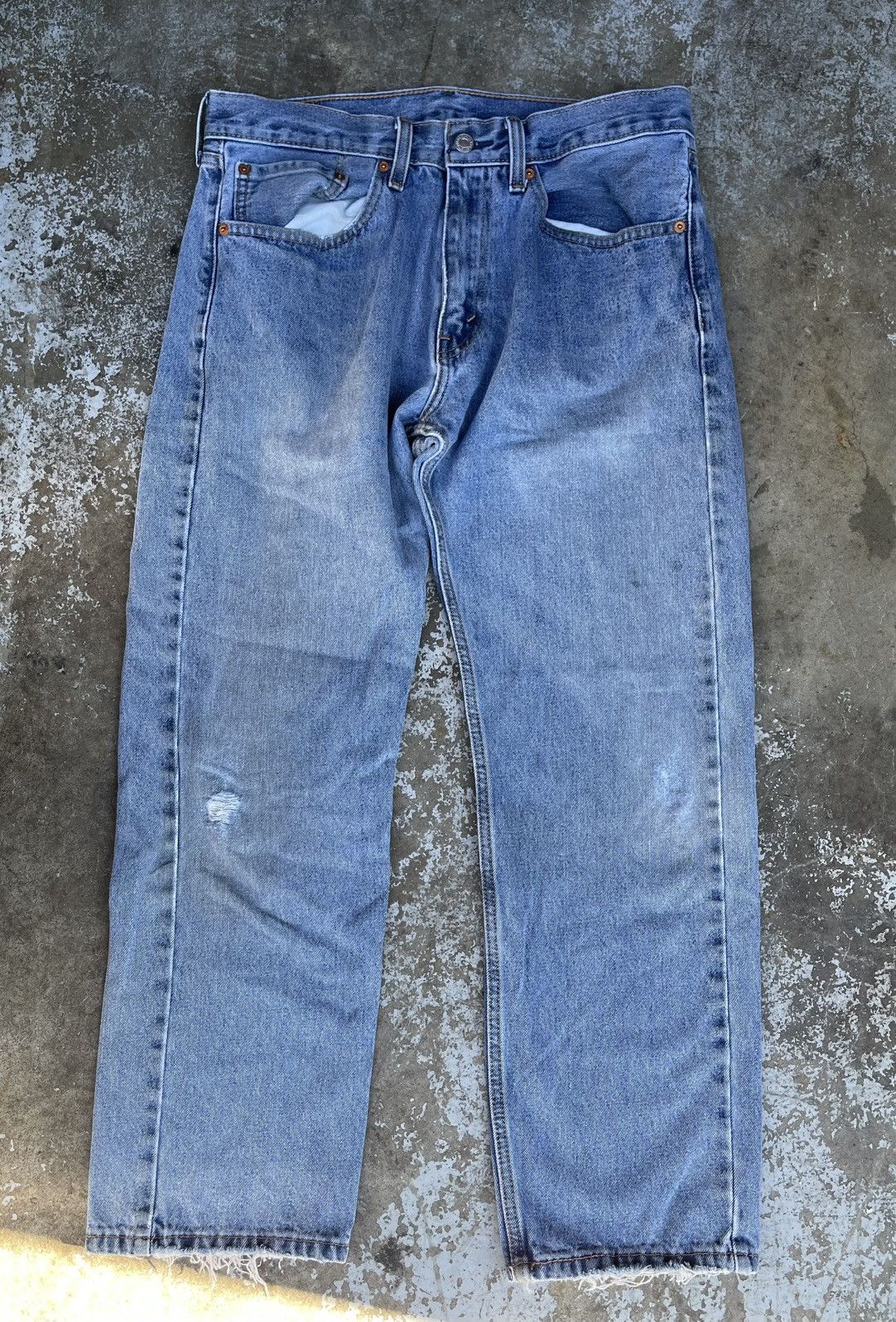 Levi's Levis 505s Distressed Denim Pants Size US 34 / EU 50 - 3 Thumbnail