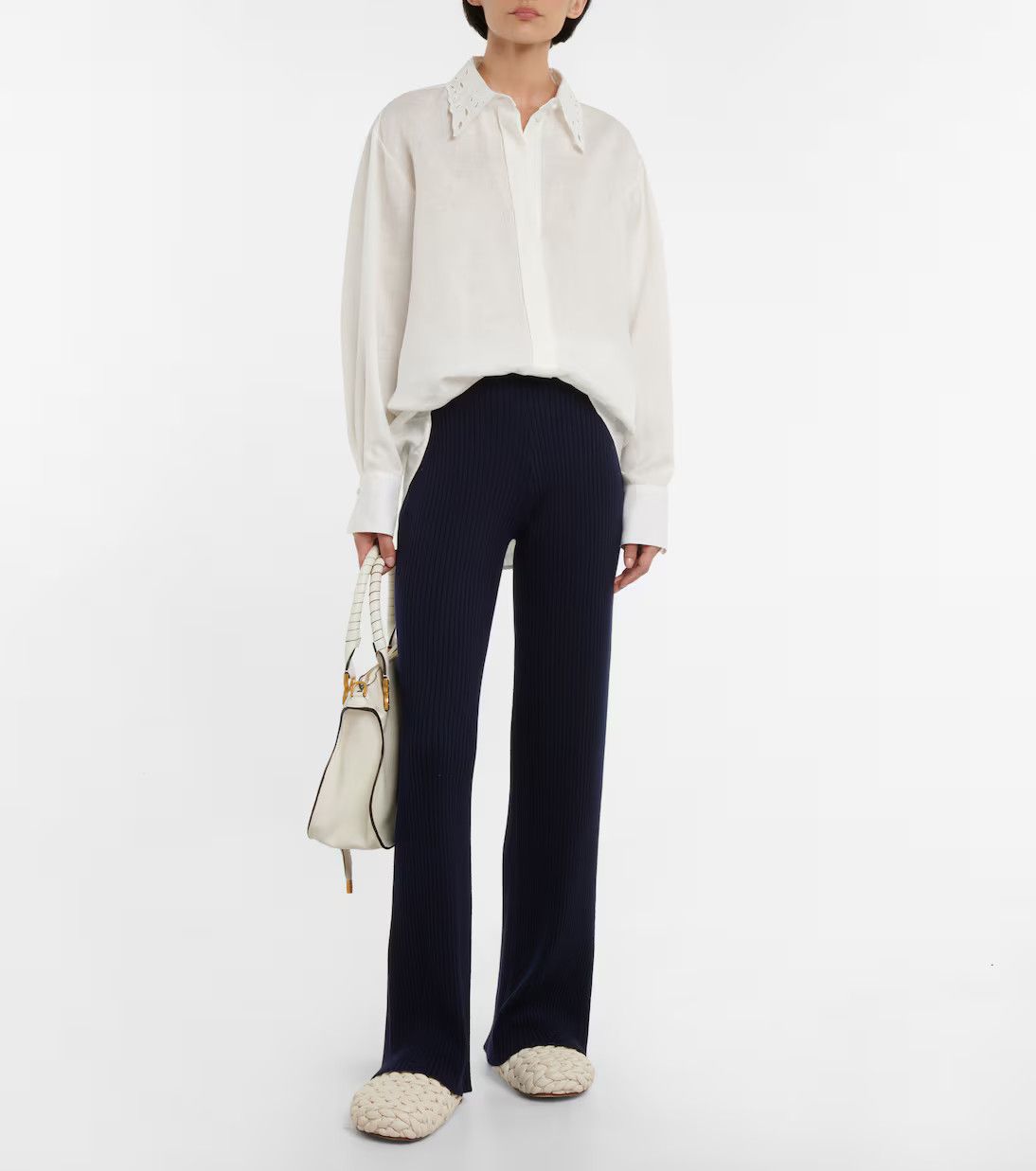 Chloe o1y0825 Sweatpant in Midnight Blue Size 26" / US 2 / IT 38 - 5 Thumbnail