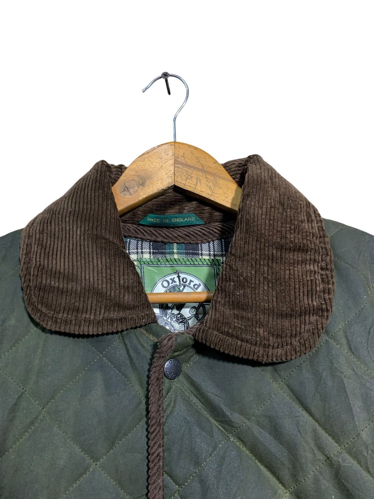 Barbour 🔥OXFORD BLUE WAXED QUILTED JACKETS ENGLAND Size US M / EU 48-50 / 2 - 8 Thumbnail