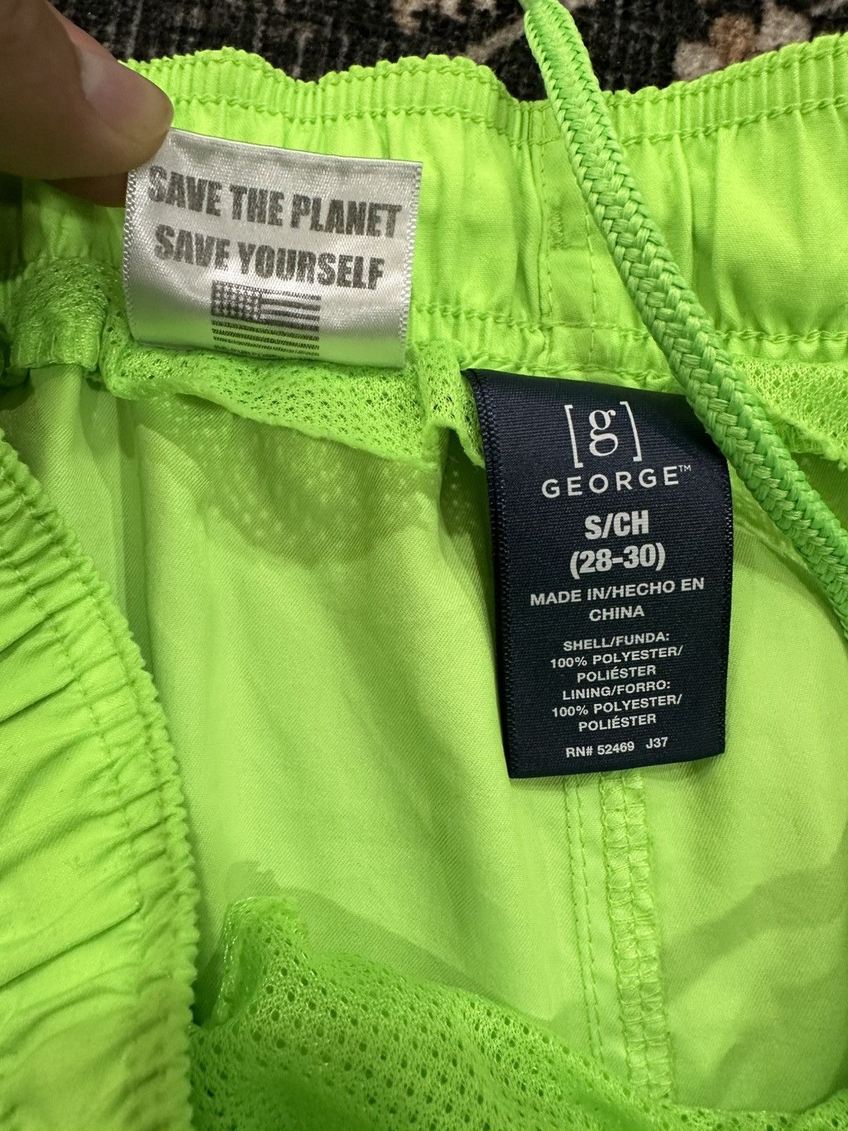 Pleasures Pleasures Logo Active shorts - Lime Green (S) Size US 30 / EU 46 - 2 Thumbnail