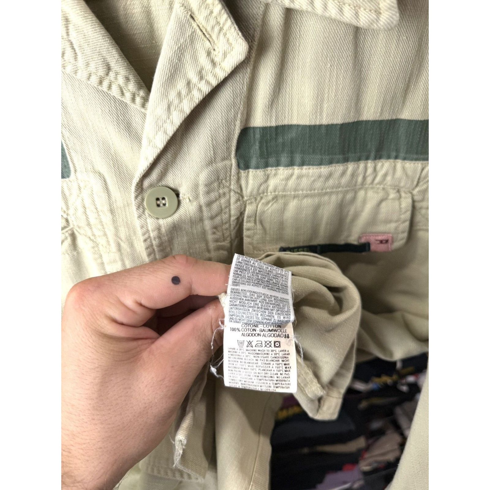 Diesel Rare Vintage Diesel Overshot Shirt Jacket Archive Black Gold Size US L / EU 52-54 / 3 - 8 Thumbnail