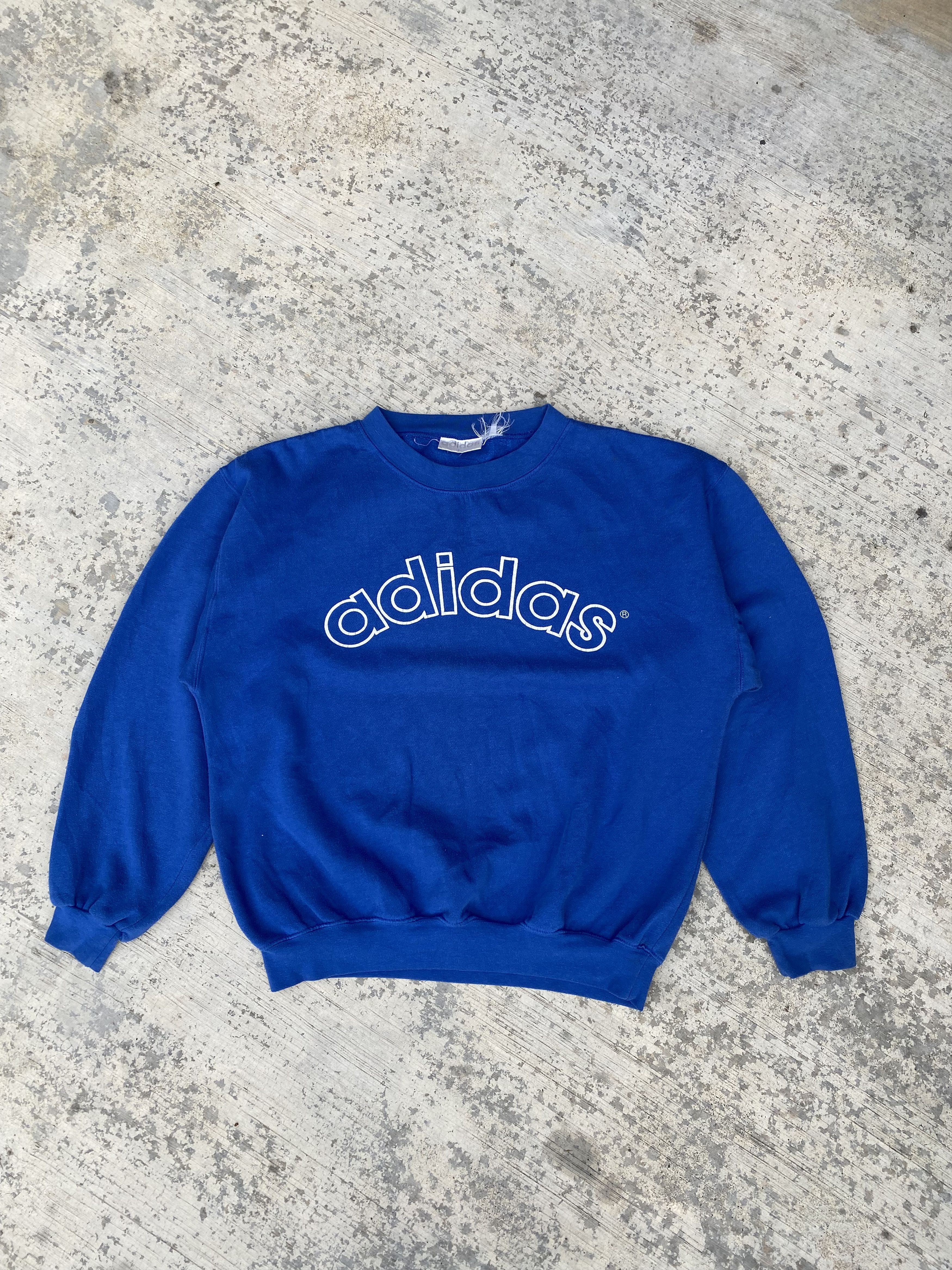 Adidas × Vintage Vintage Adidas spellout baggy sweatshirt Size US M / EU 48-50 / 2 - 1 Thumbnail