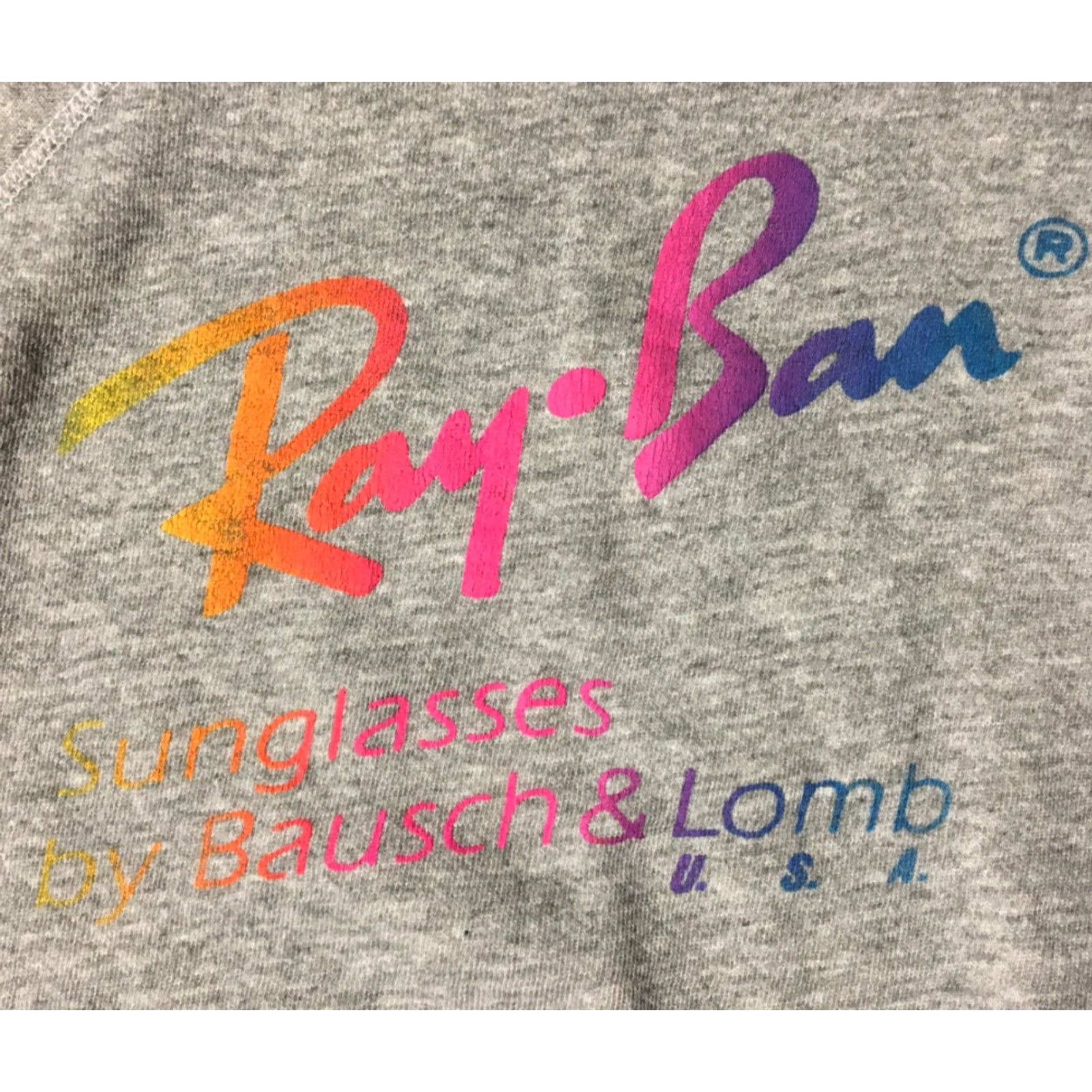 Vintage VINTAGE 80s Ray Ban Sunglasses Promo Sweatshirt S USA Surf Beach Skate Vaporwave 90s Size US S / EU 44-46 / 1 - 3 Thumbnail
