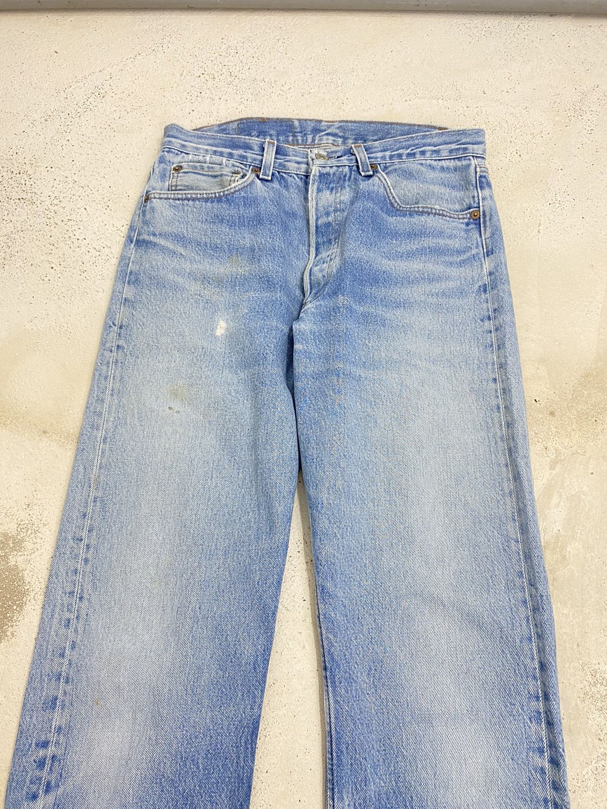 Japanese Brand × Levi's × Vintage Vintage 80s Levis 501 Denim Button Fly 546 Light Blue Size US 30 / EU 46 - 4 Thumbnail