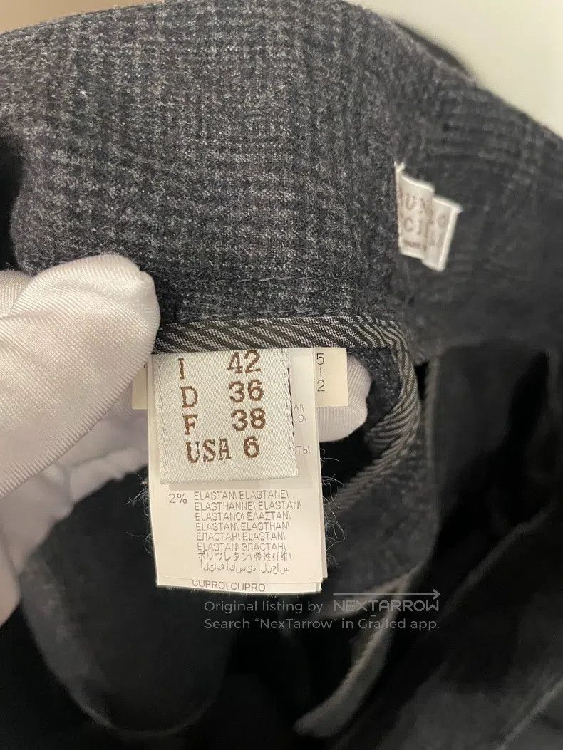 Brunello Cucinelli Brunello Cucinelli Black New Wool Wide Leg Pants Size 27" / US 4 / IT 40 - 4 Thumbnail