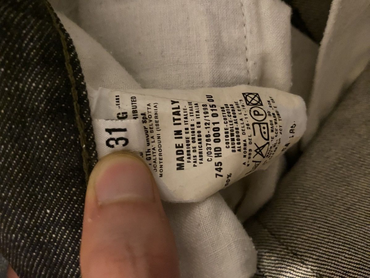 Helmut Lang 1998 classic denim italian cut raw denim Size US 31 - 19 Thumbnail