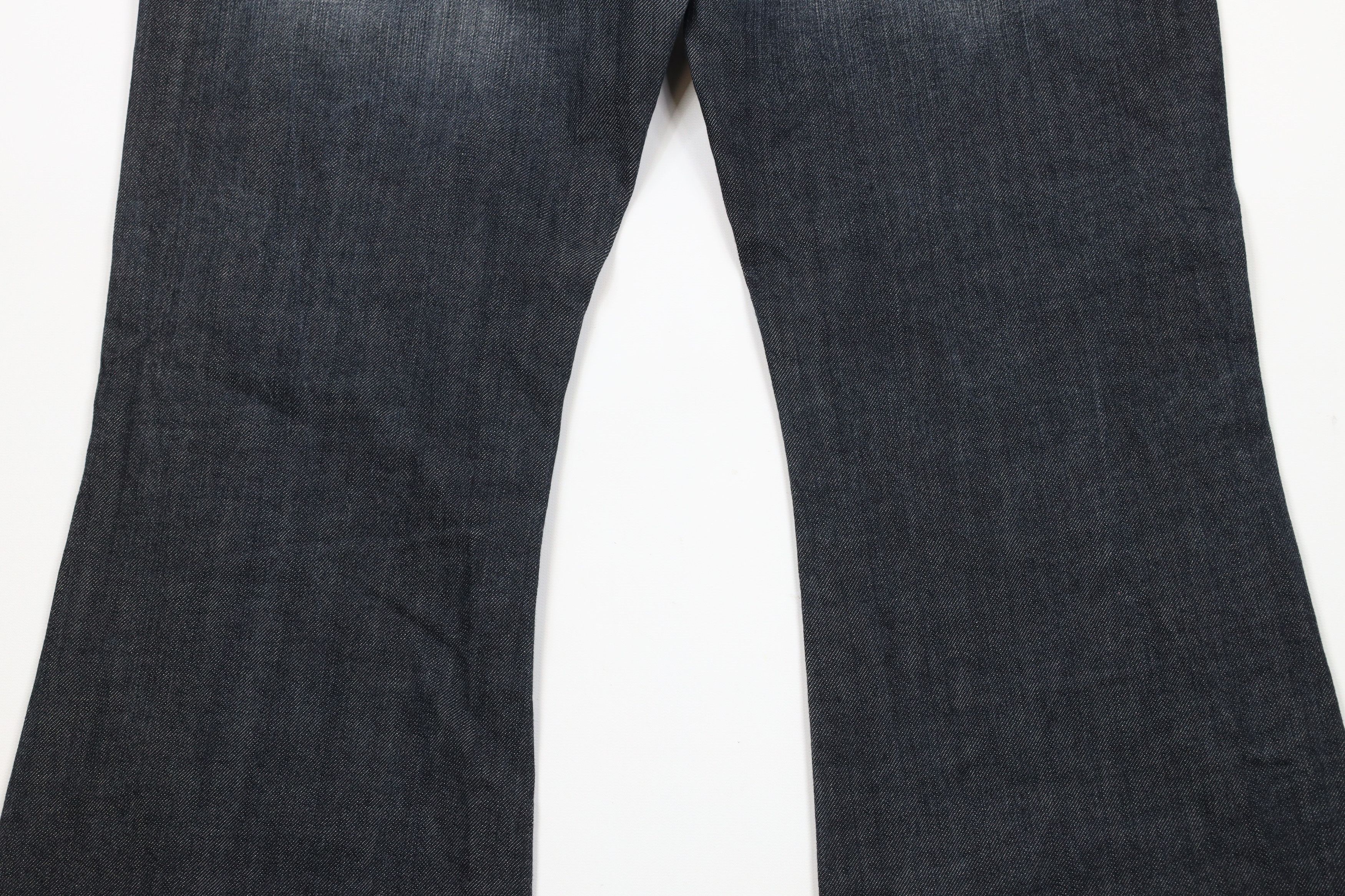 Express × Vintage Vintage Y2K Express X2 Full Leg Flared Stretch Denim Jeans Size 30" / US 8 / IT 44 - 11 Thumbnail