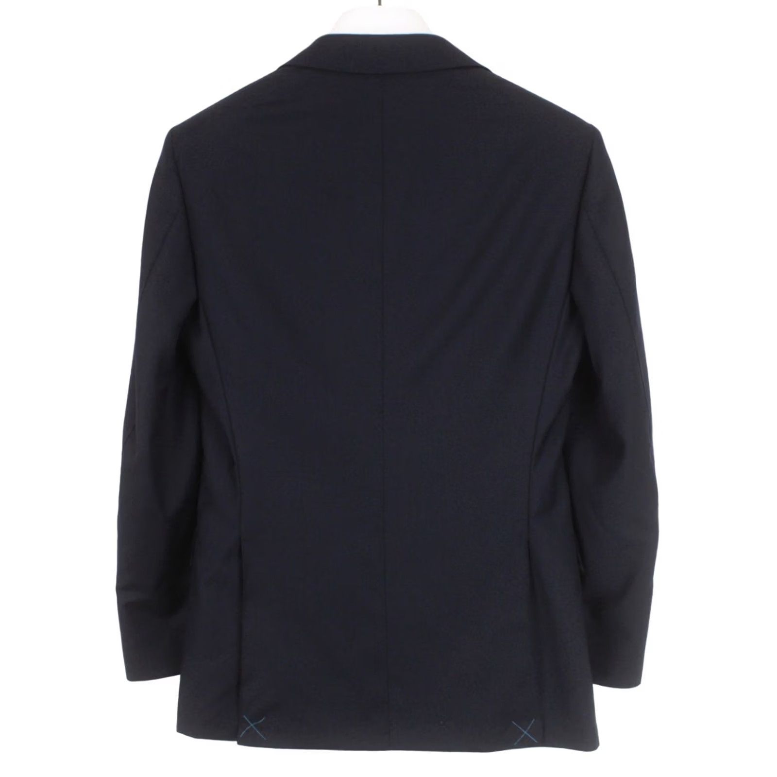 Suitsupply Suitsupply Napoli Single Breasted FL Regular Brescia Suit Mens UK 34 Pure Wool Navy Size 34R - 6 Thumbnail