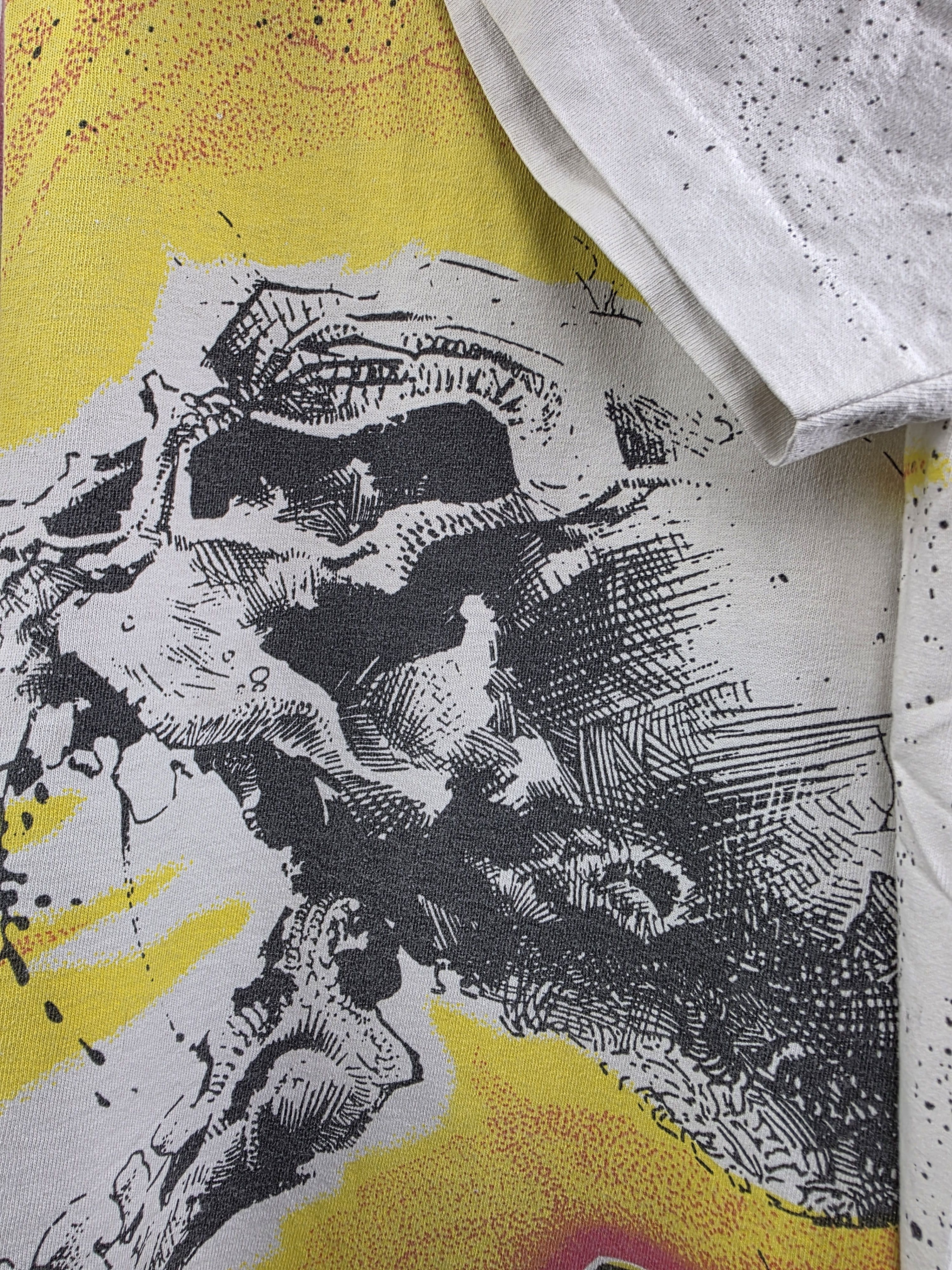Marvel Comics × Vintage 1992 Marvel Comics Ghost Rider Mega print XL 23.5" 31" Size US XL / EU 56 / 4 - 4 Thumbnail