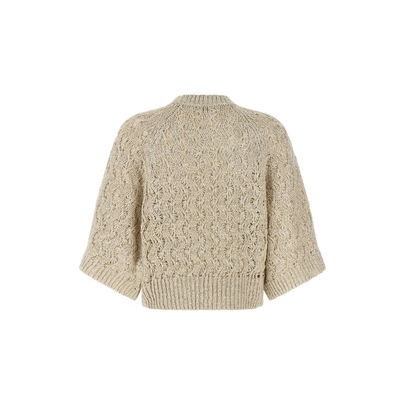 Brunello Cucinelli BRUNELLO CUCINELLI Dazzling Beige Sweater New & Authentic (W Size S / US 4 / IT 40 - 2 Thumbnail