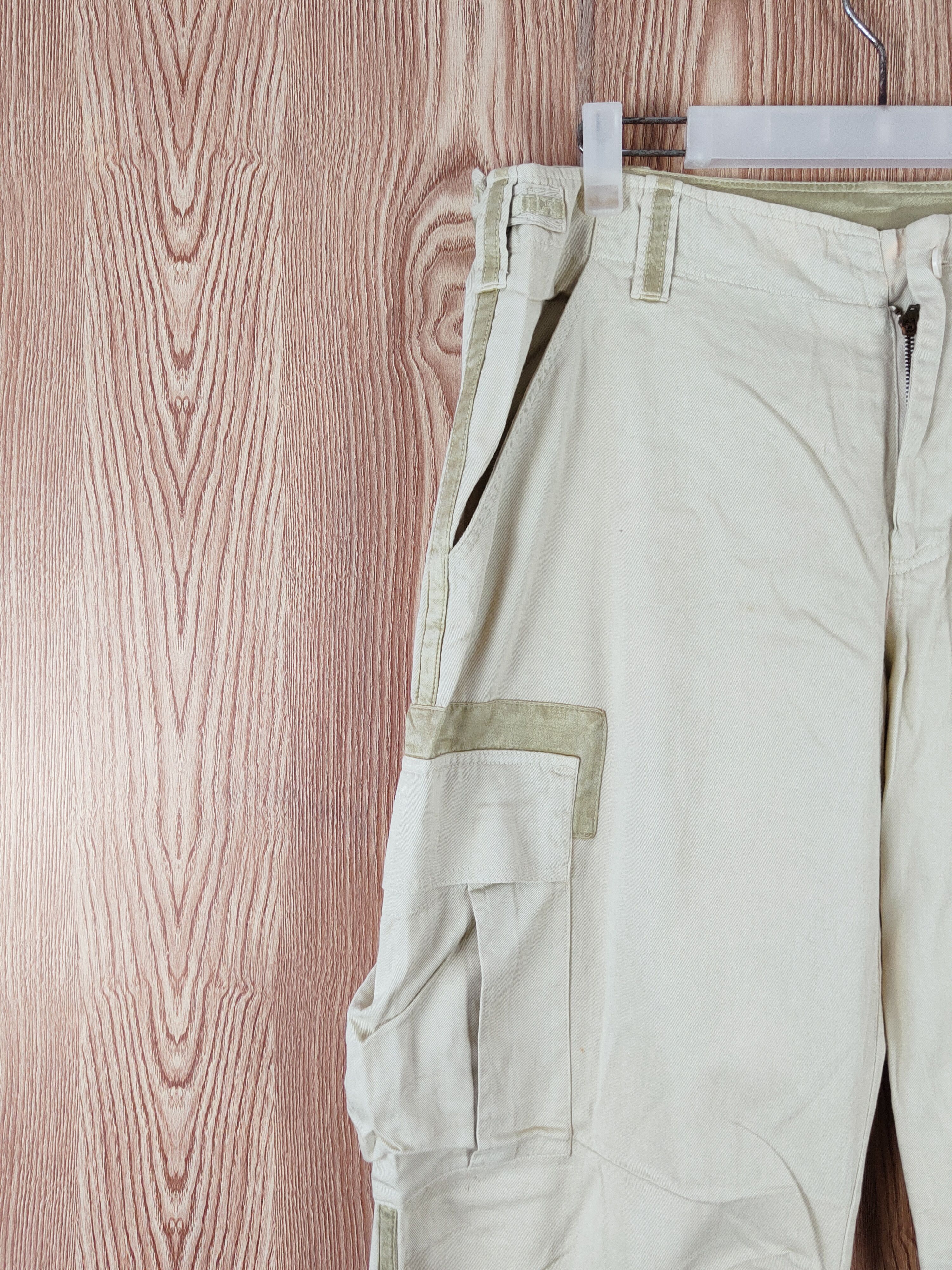 Japanese Brand D Johny Was Green Multipocket Tactical Cargo Pants #W525 Size US 32 / EU 48 - 3 Thumbnail