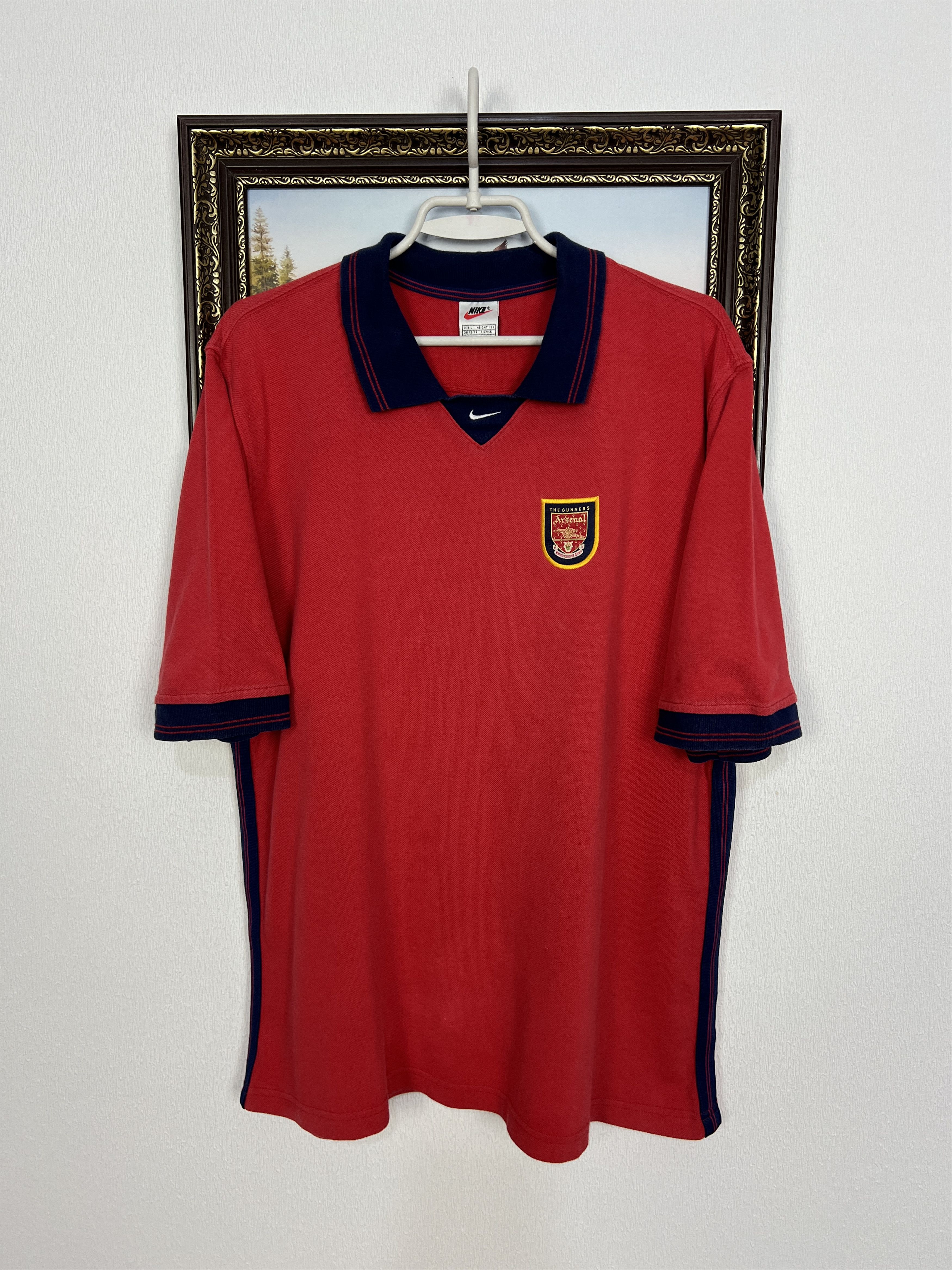 Nike Arsenal Football Train Shirt Polo Soccer Gunners Jersey Size US L / EU 52-54 / 3 - 1 Thumbnail