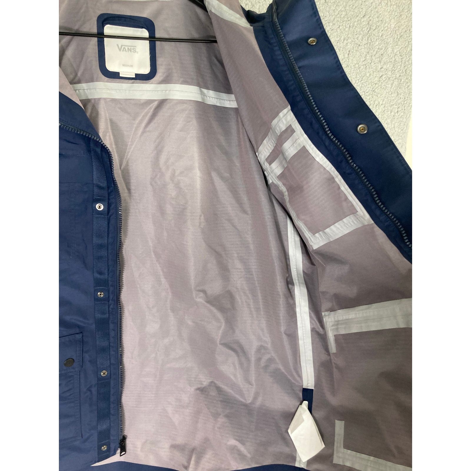 Vans Vans Men's Medium Navy Blue Hooded Windbreaker Jacket Size US M / EU 48-50 / 2 - 11 Thumbnail