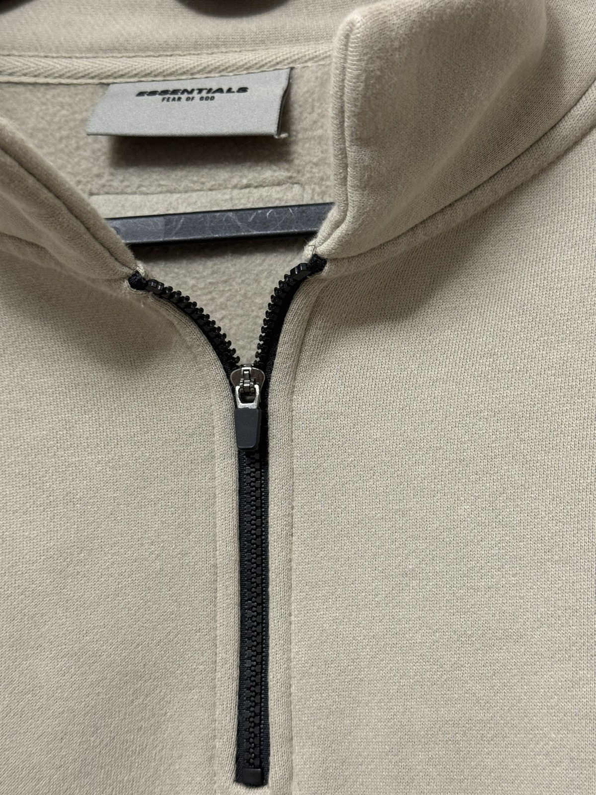Fear of God 💥Fear of God Essentials Half Zip Pullover Olive SZ Small Size US S / EU 44-46 / 1 - 3 Thumbnail