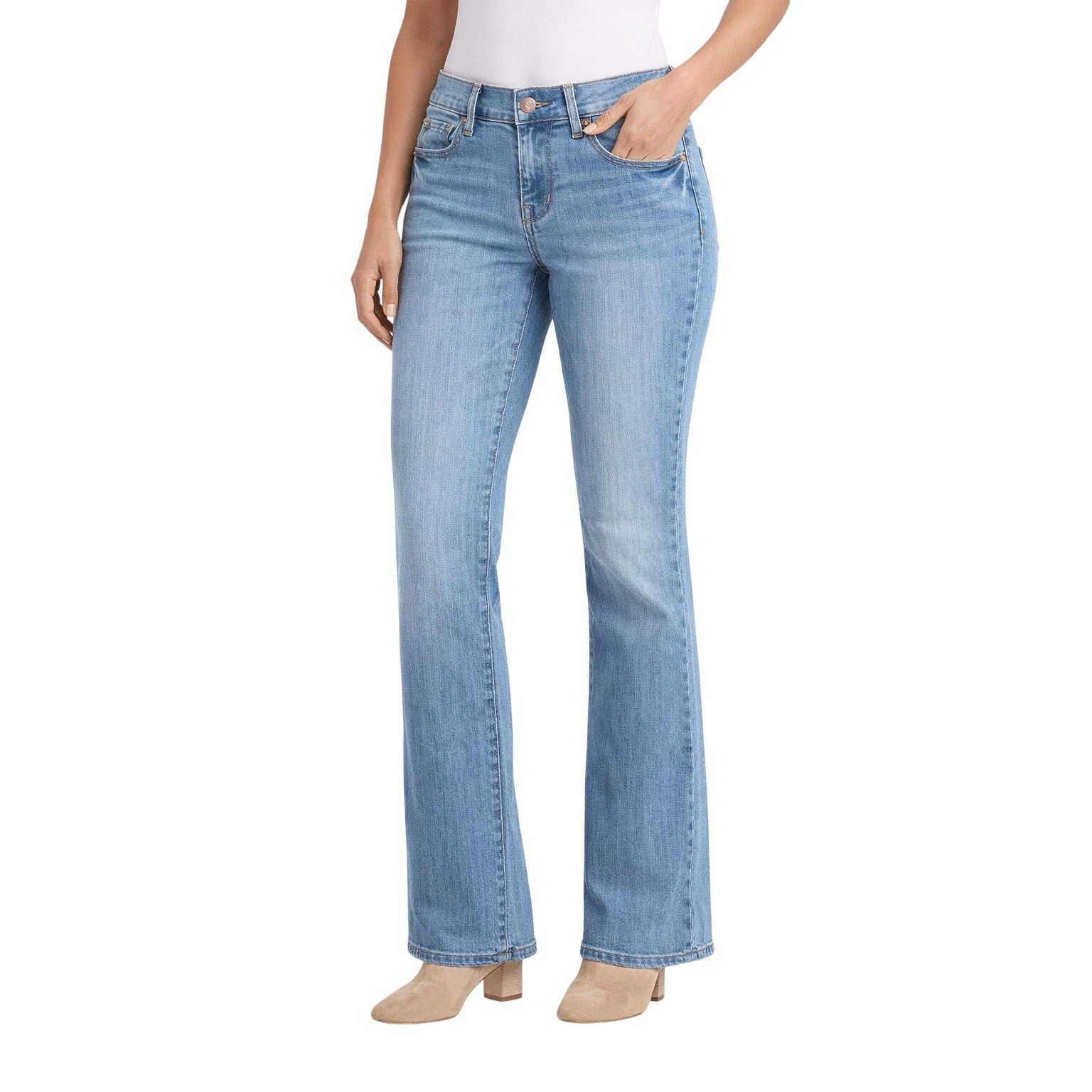 Old Navy Old Navy Curvy Mid Rise Bootcut Jeans Women's 2 Sunset Mom Size 26" / US 2 / IT 38 - 1 Thumbnail